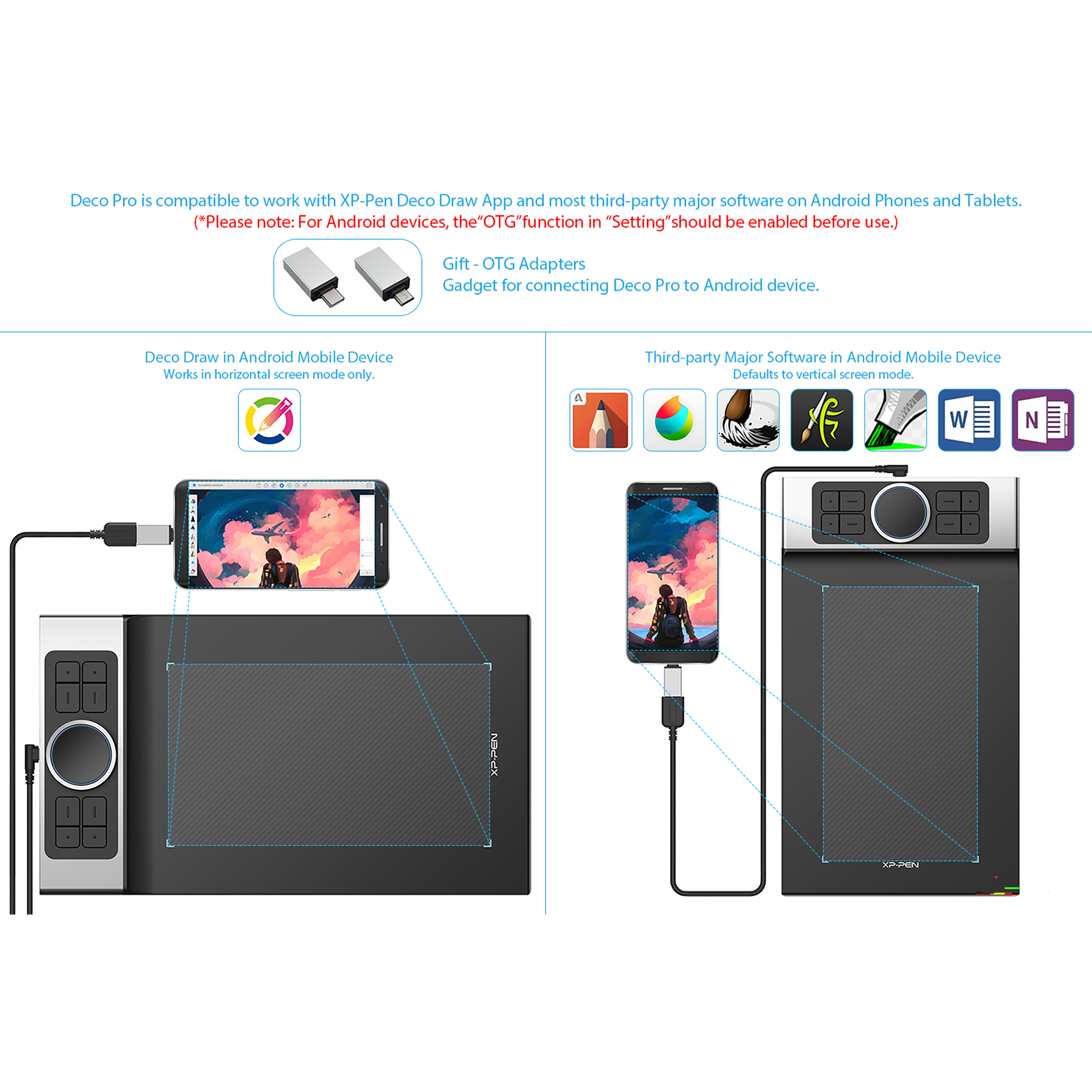 XP pen Deco Pro M 31.82cm (12.53. Inches) e-Writer Digital Pad (60 Degree Tilt Function, Black) XP pen Deco Pro M 31.82cm (12.53. Inches) e-Writer Digital Pad (60 Degree Tilt Function, Black)_9