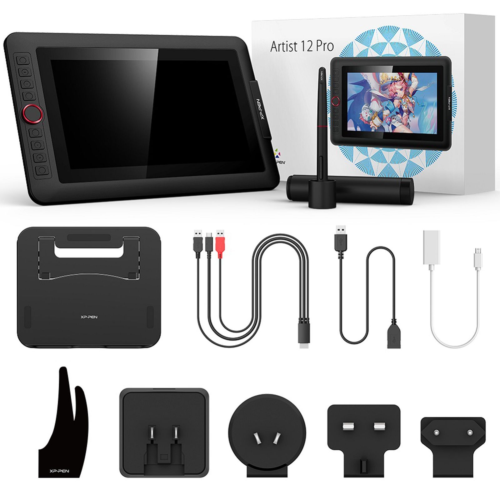 XP pen Artist 12 Pro 30.22cm (11.9 Inches) e-Writer Digital Pad (Battery-Free Stylus, Black) XP pen Artist 12 Pro 30.22cm (11.9 Inches) e-Writer Digital Pad (Battery-Free Stylus, Black)_11