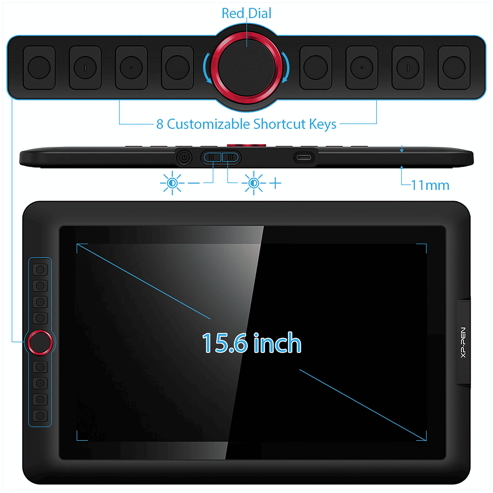 XP pen Artist Pro Graphics Tablet (15.6 Inch, Black) XP pen Artist Pro Graphics Tablet (15.6 Inch, Black)_8