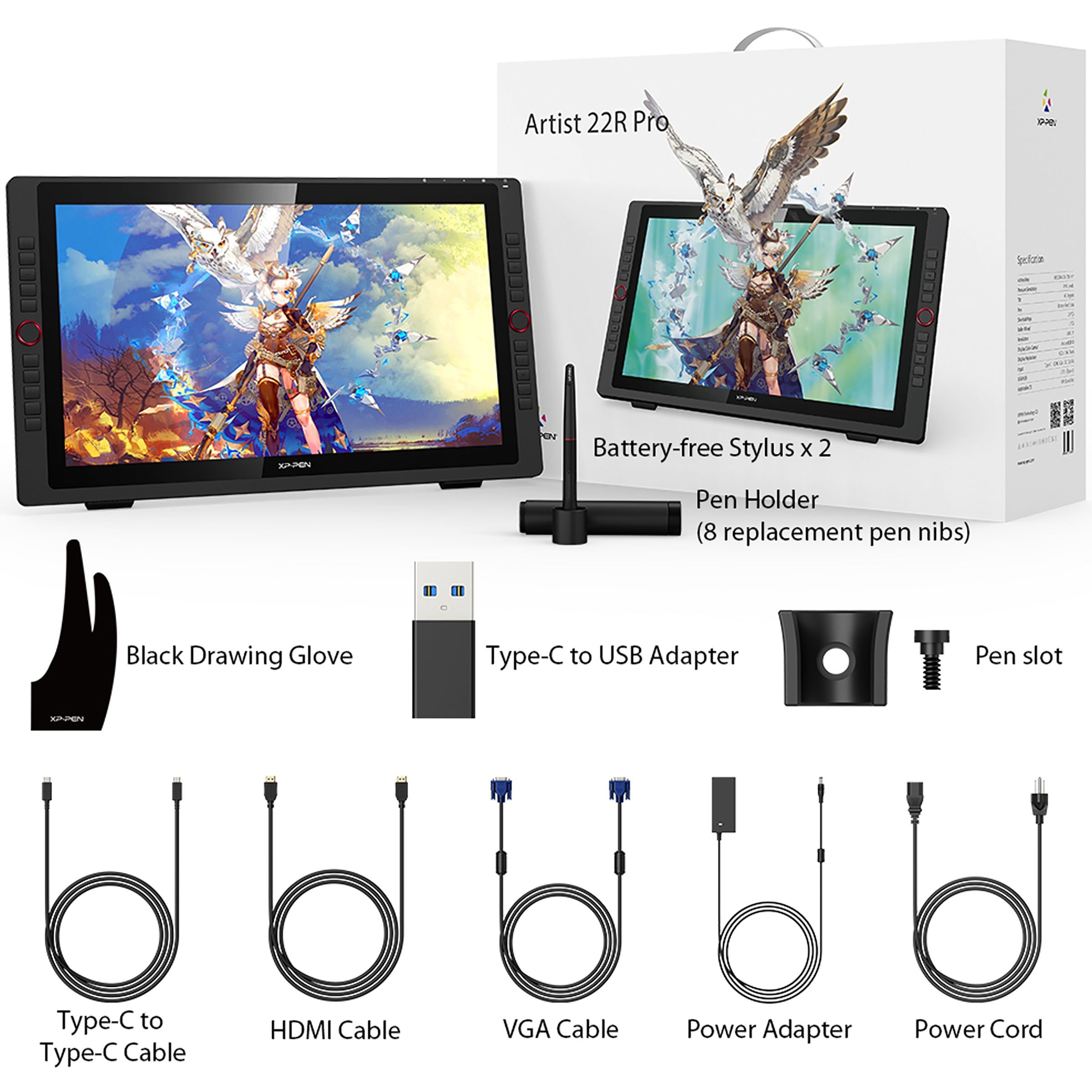 XP pen Artist Graphics Tablet (21.5 Inch, Black) XP pen Artist Graphics Tablet (21.5 Inch, Black)_6