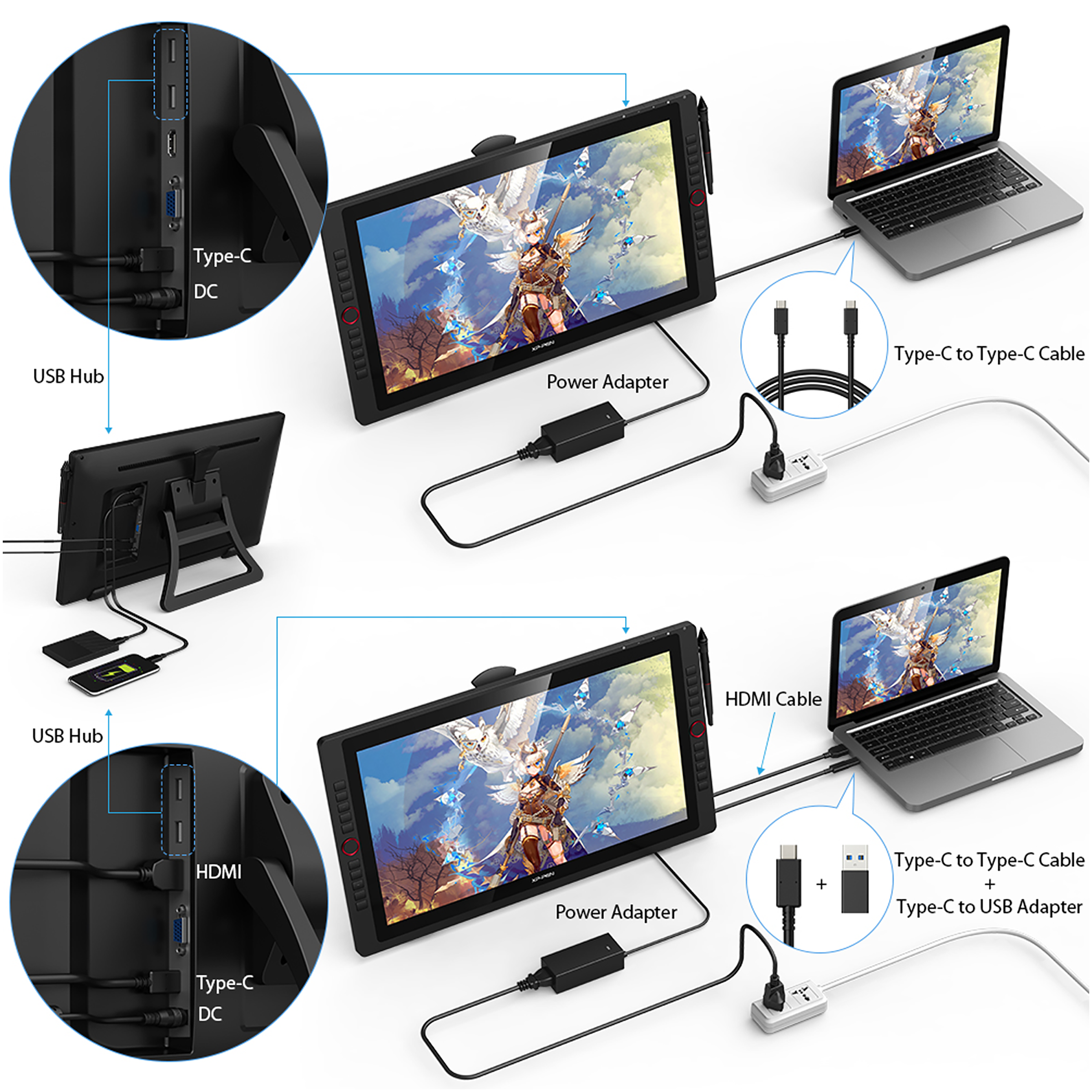 XP pen Artist Graphics Tablet (21.5 Inch, Black) XP pen Artist Graphics Tablet (21.5 Inch, Black)_10