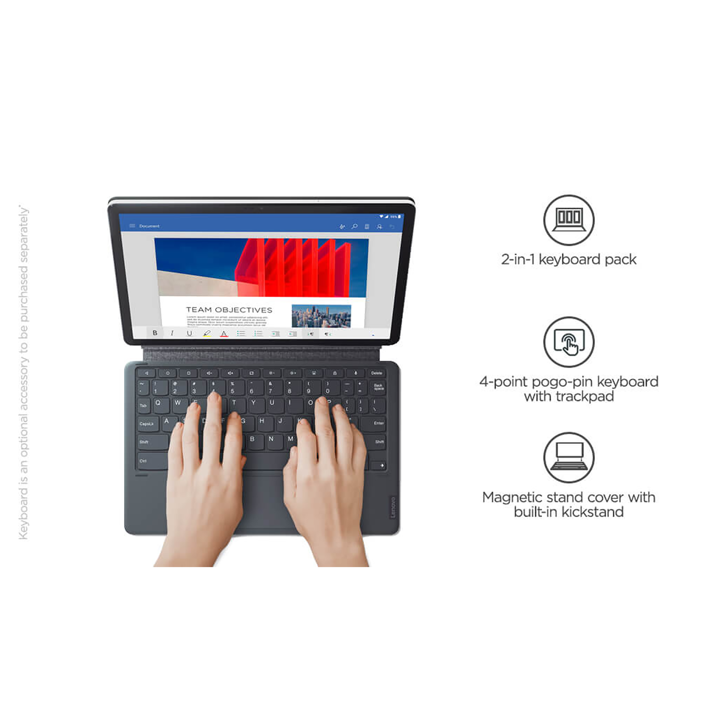 Lenovo Tab P11 Wi-Fi + 4G Android Tablet (11 Inch, 4GB RAM, 128GB ROM, Platinum Grey)_11