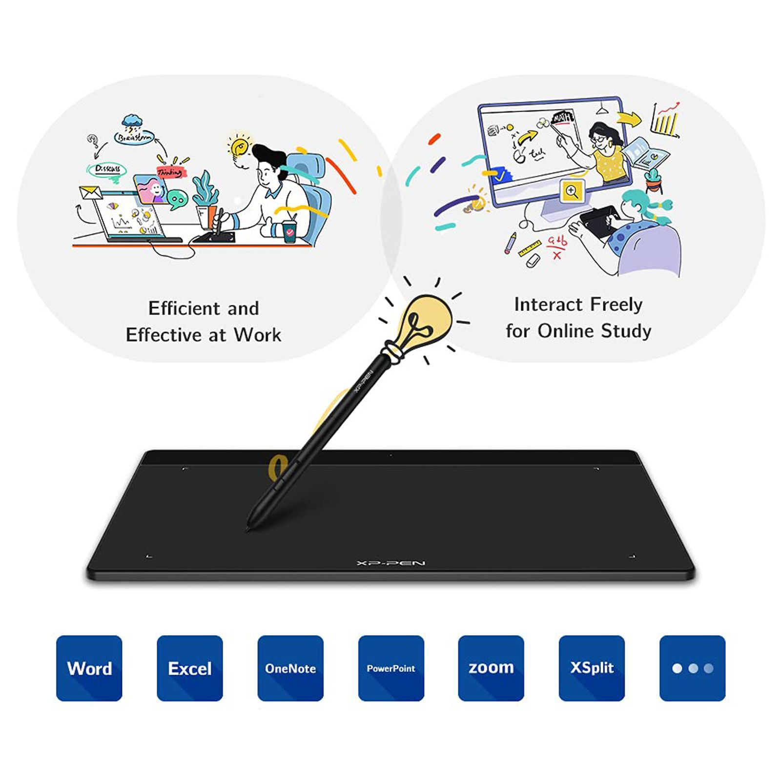 XP pen Deco Fun Small 18.94cm (7.46 Inches) e-Writer Digital Pad (8192 Level Pressure Sensitivity, Space Blue) XP pen Deco Fun Small 18.94cm (7.46 Inches) e-Writer Digital Pad (8192 Level Pressure Sensitivity, Space Blue)_8