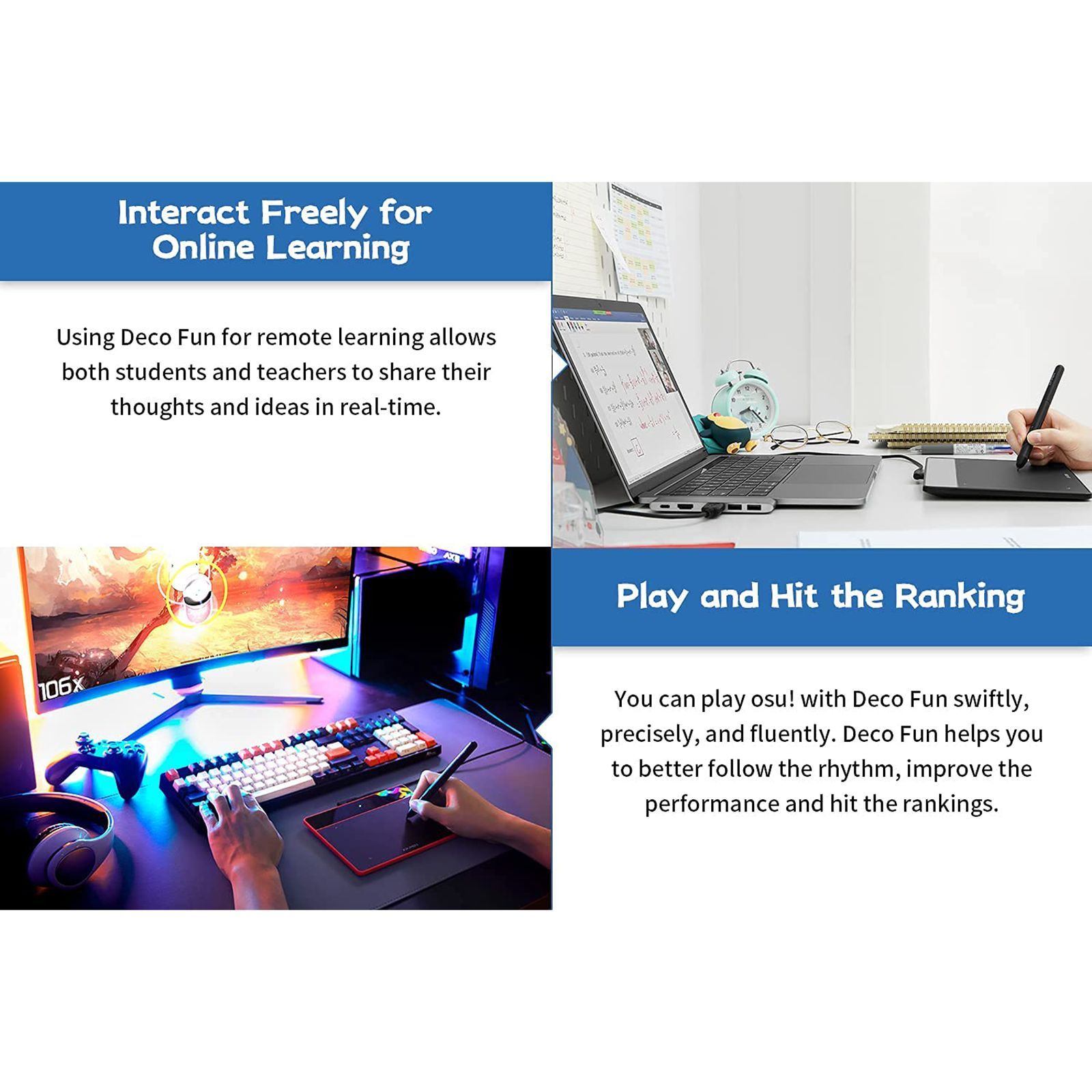 XP pen Deco Fun Small Standard Tablet (7.4 Inch, Classic Black)_7