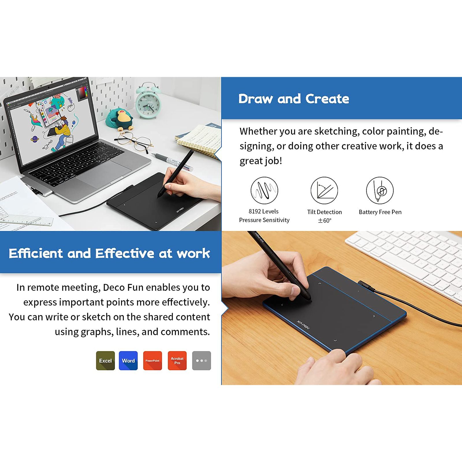 XP pen Deco Fun Small Standard Tablet (7.4 Inch, Classic Black)_8