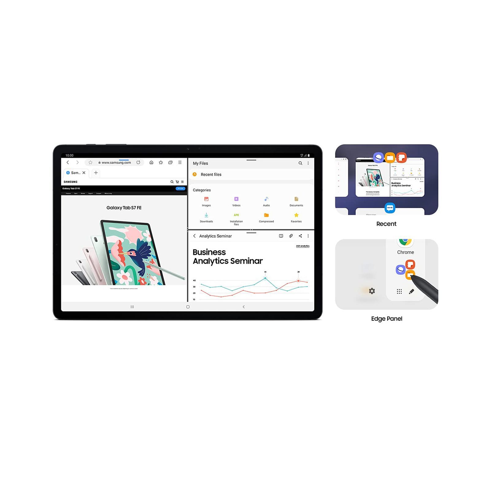 SAMSUNG Galaxy Tab S7 FE Wi-Fi Android Tablet (12.4 Inch, 4GB RAM, 64GB ROM, Mystic Black)_9