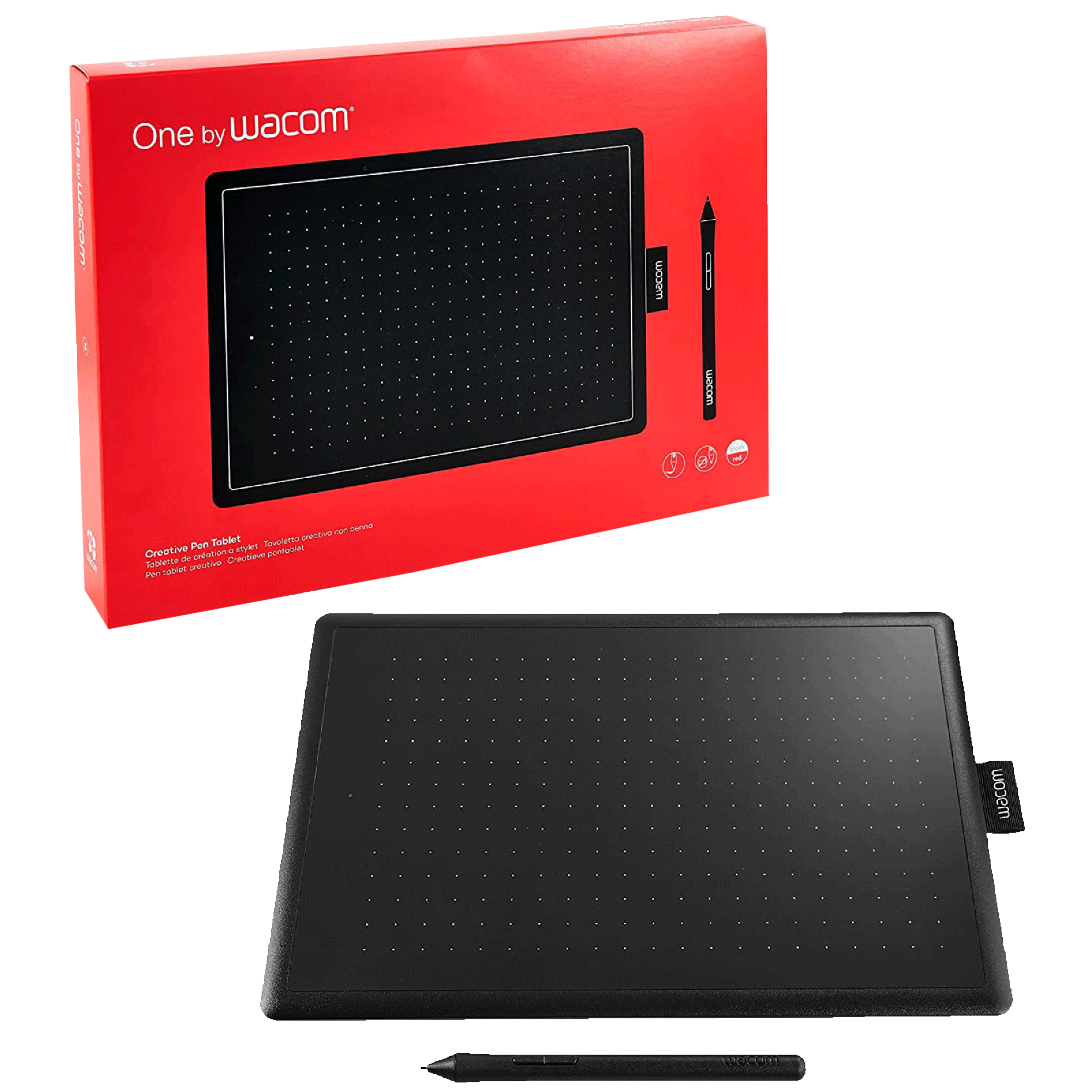 Wacom One By Graphics Tablet (10.01 Inch, Red and Black)_6