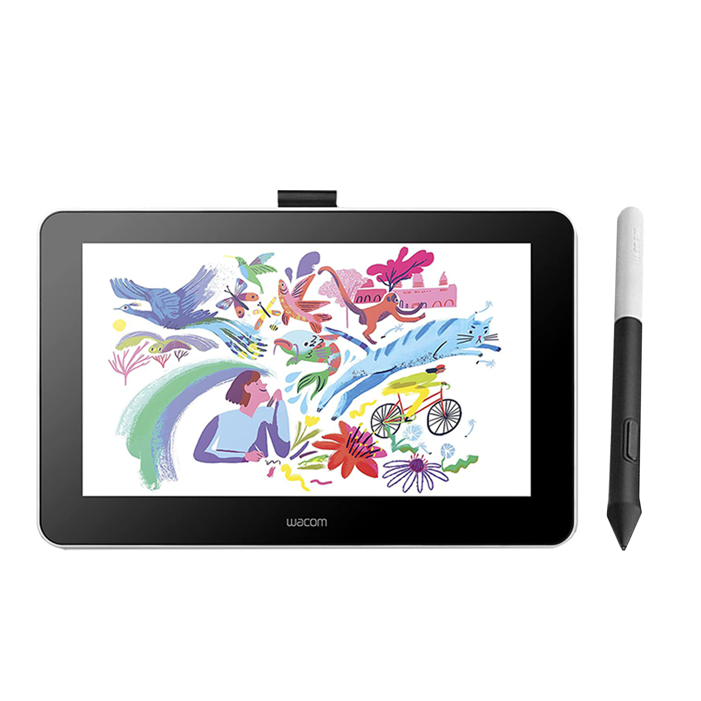 Wacom One Display Windows Tablet (13.3 Inch, Flint White)_1