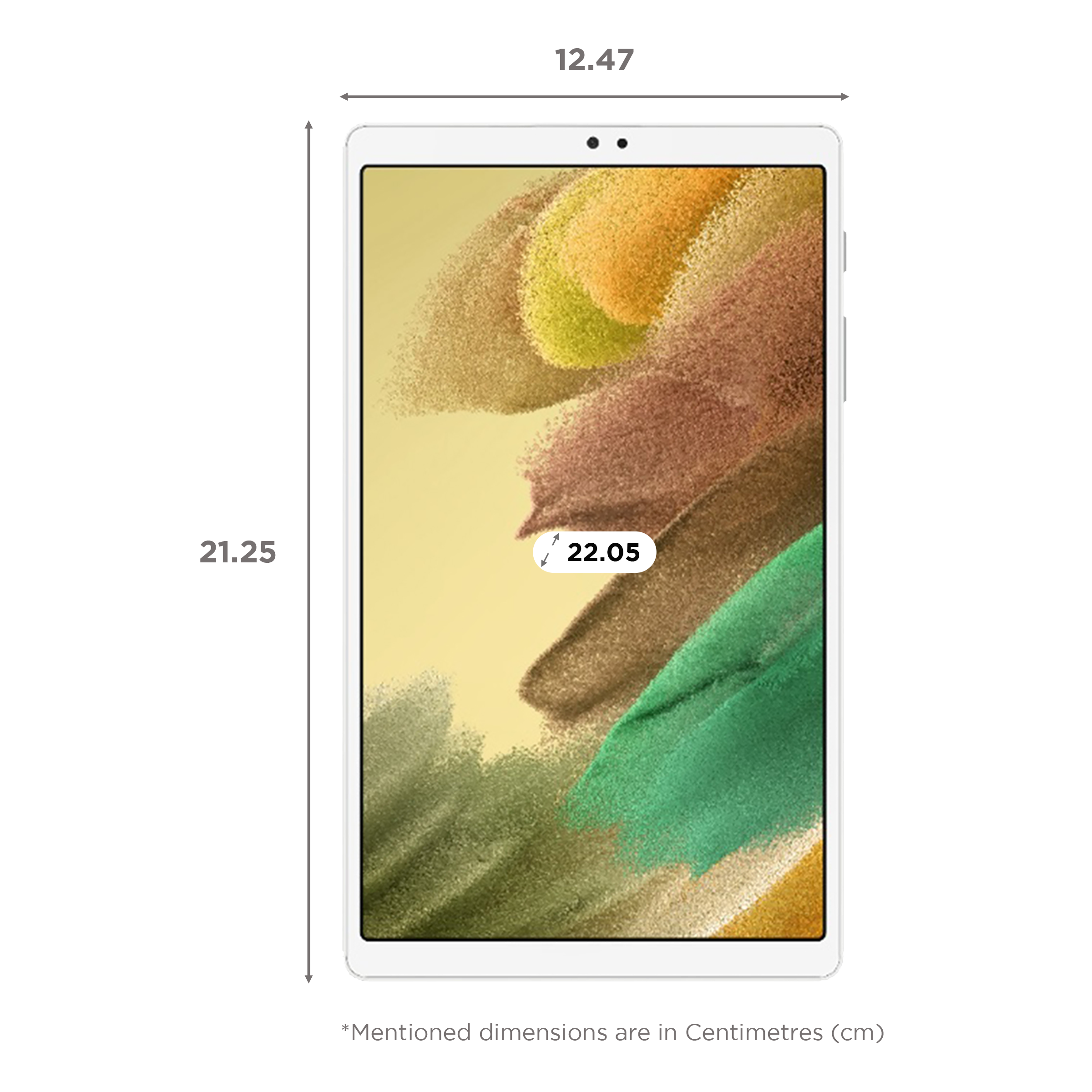 SAMSUNG Galaxy Tab A7 Lite Wi-Fi Android Tablet (8.68 Inch, 3GB RAM, 32GB ROM, Silver)_2