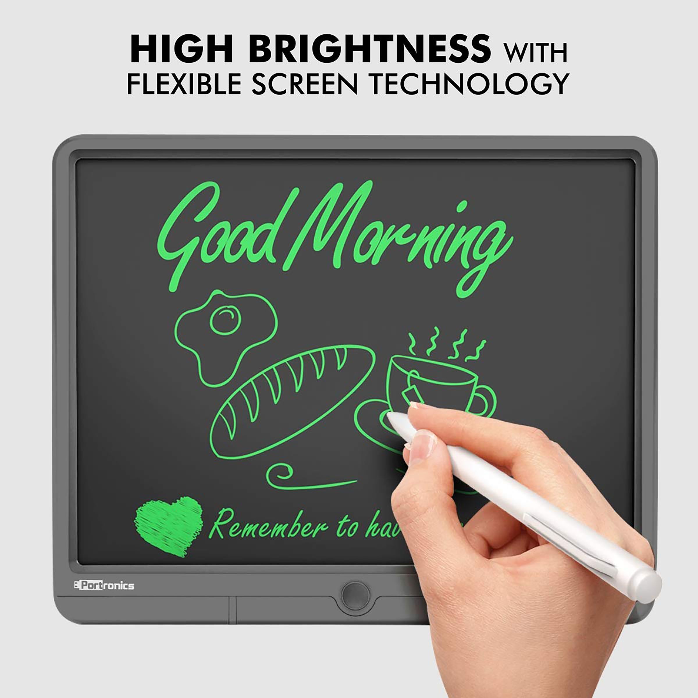 PORTRONICS Ruffpad 15 eWriter Tablet (15 Inch, Grey) PORTRONICS Ruffpad 15 eWriter Tablet (15 Inch, Grey)_7