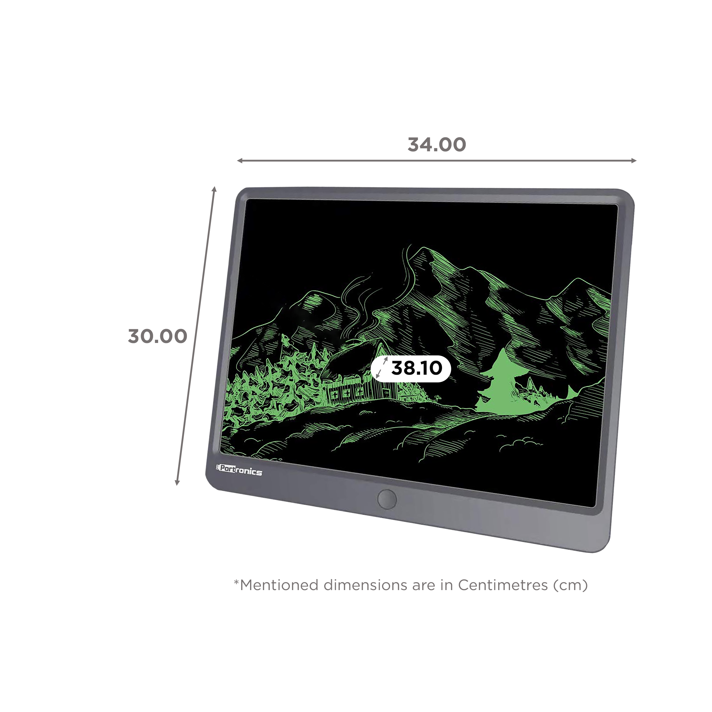 PORTRONICS Ruffpad 15 eWriter Tablet (15 Inch, Grey) PORTRONICS Ruffpad 15 eWriter Tablet (15 Inch, Grey)_2