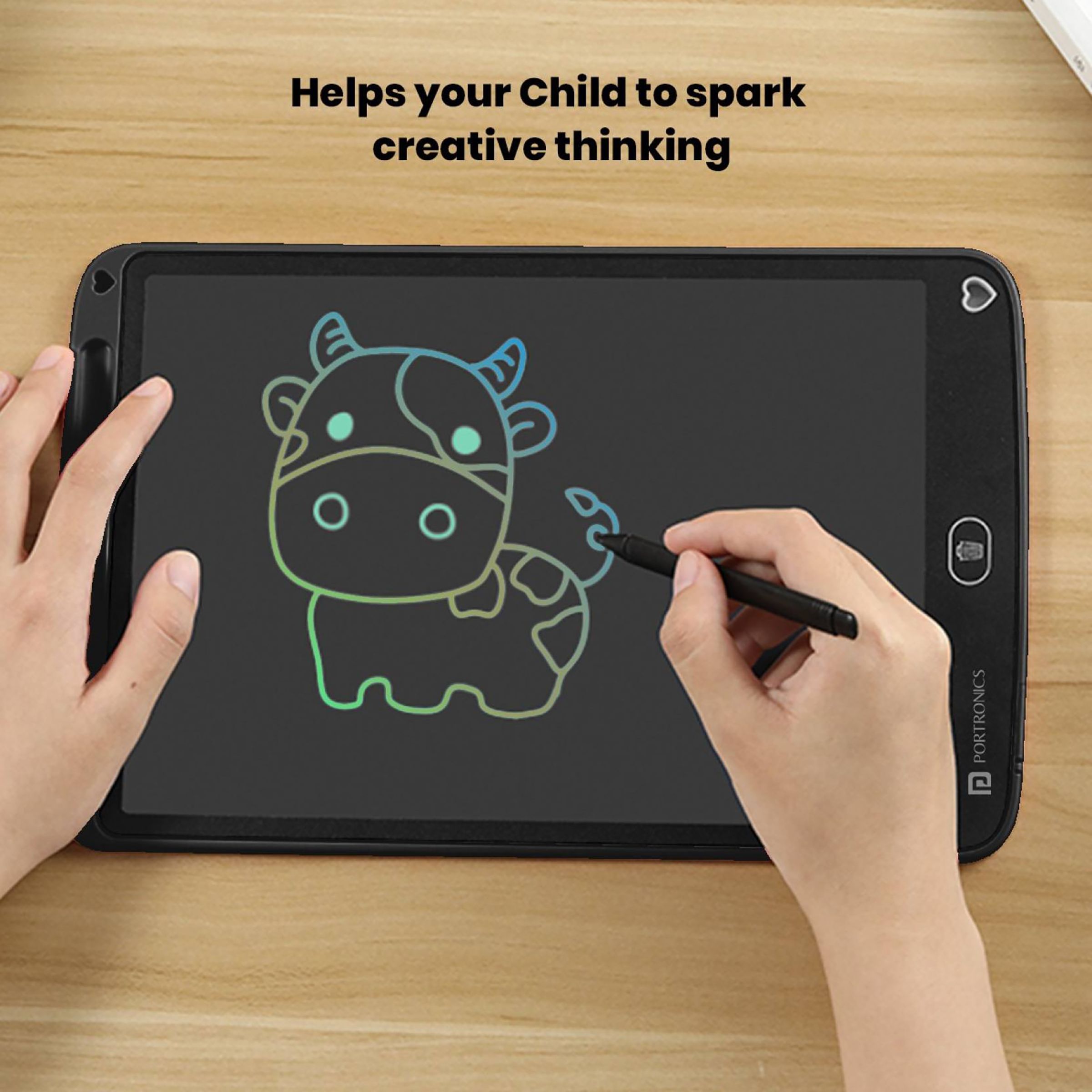 PORTRONICS Ruffpad 8.5M eWriter Tablet (8.5 Inch, Black)_12