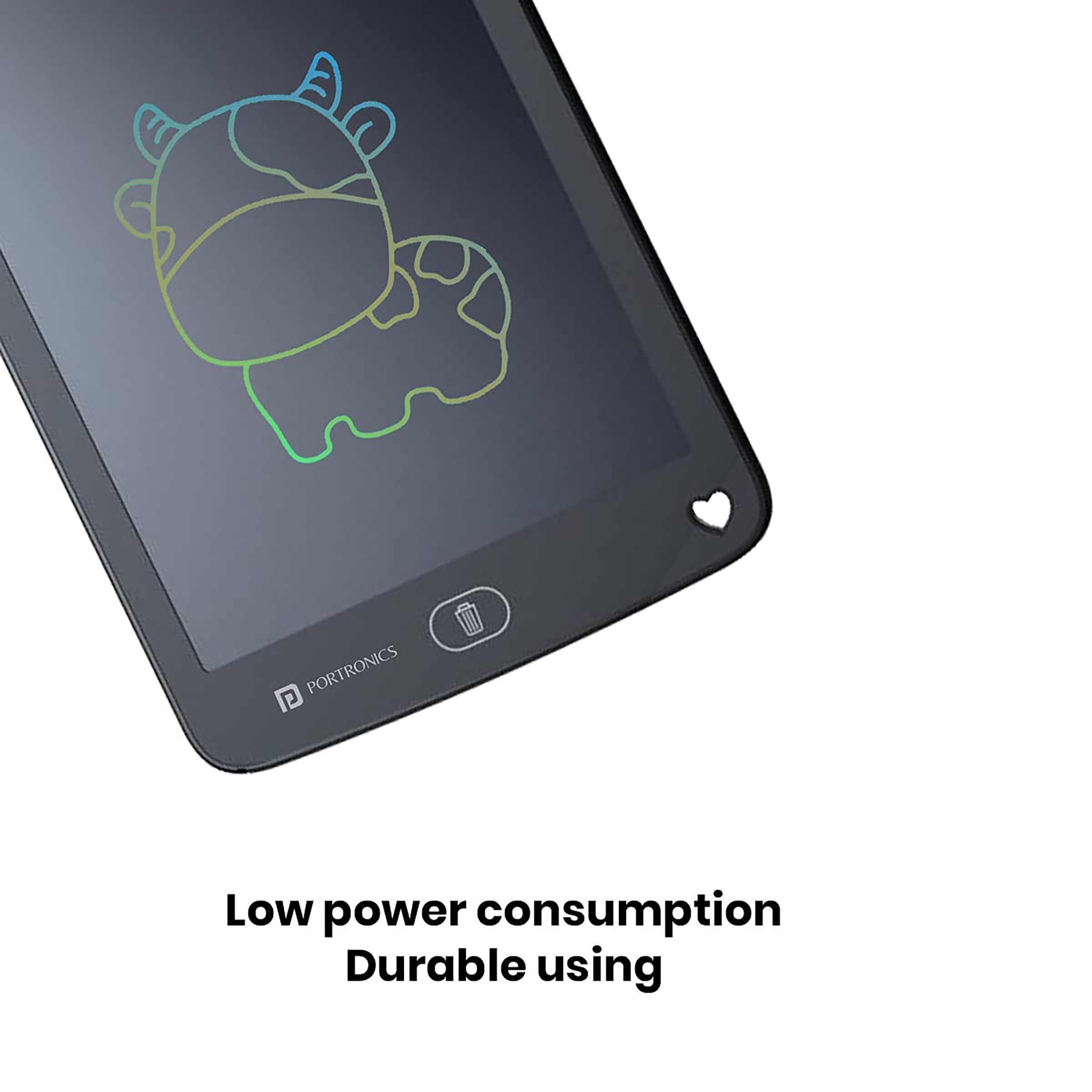 PORTRONICS Ruffpad 8.5M eWriter Tablet (8.5 Inch, Black)_13