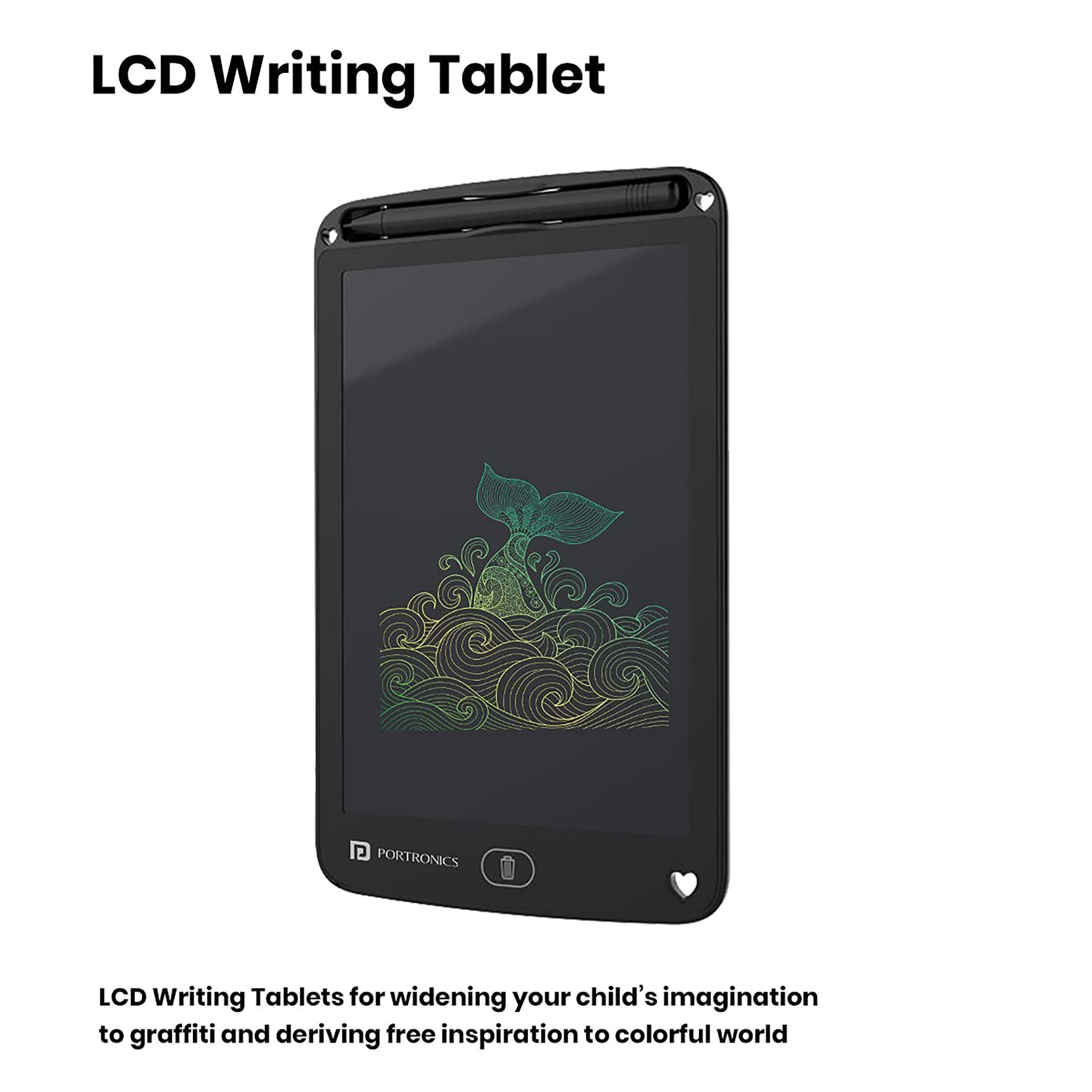 PORTRONICS Ruffpad 8.5M eWriter Tablet (8.5 Inch, Black)_16