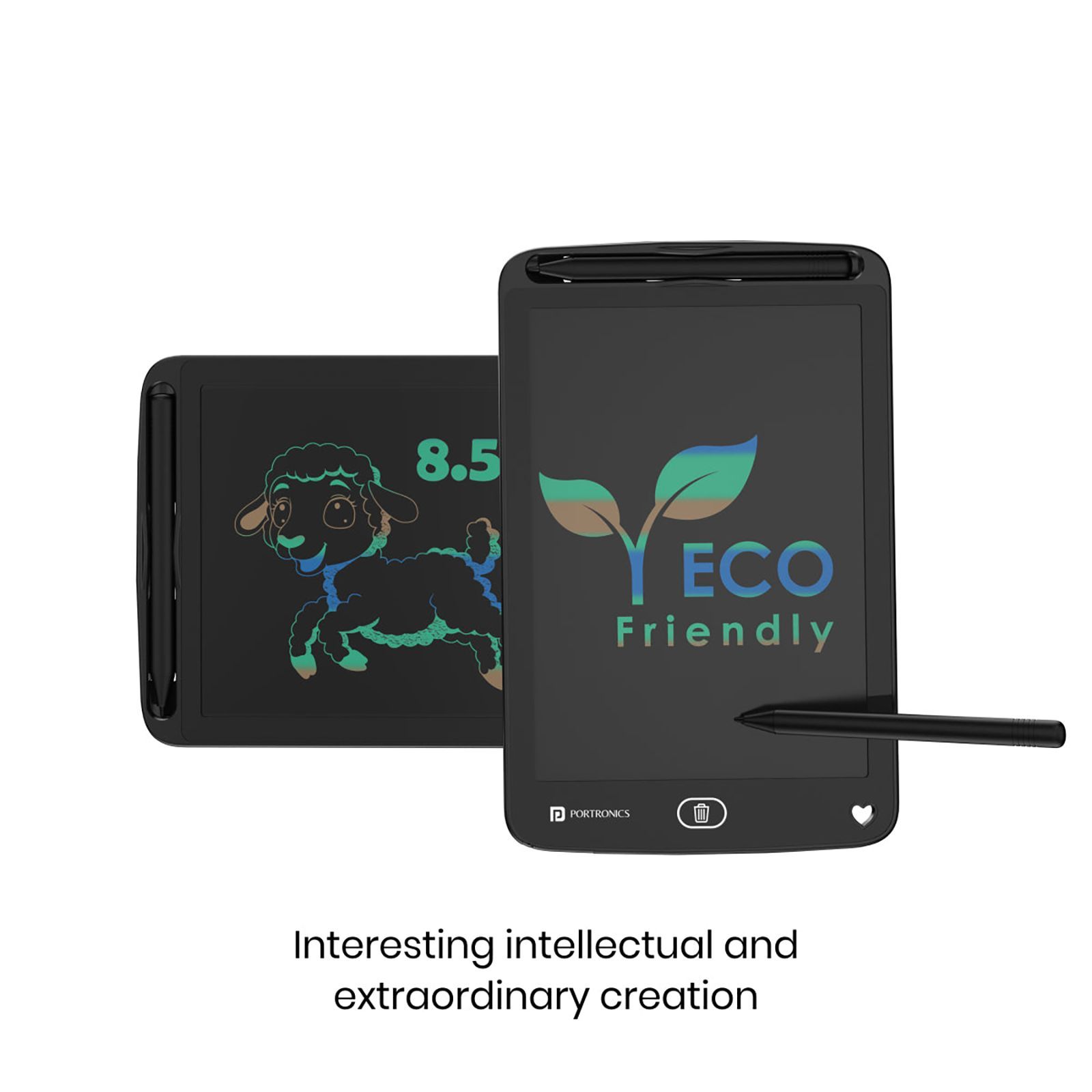 PORTRONICS Ruffpad 8.5M eWriter Tablet (8.5 Inch, Black)_7