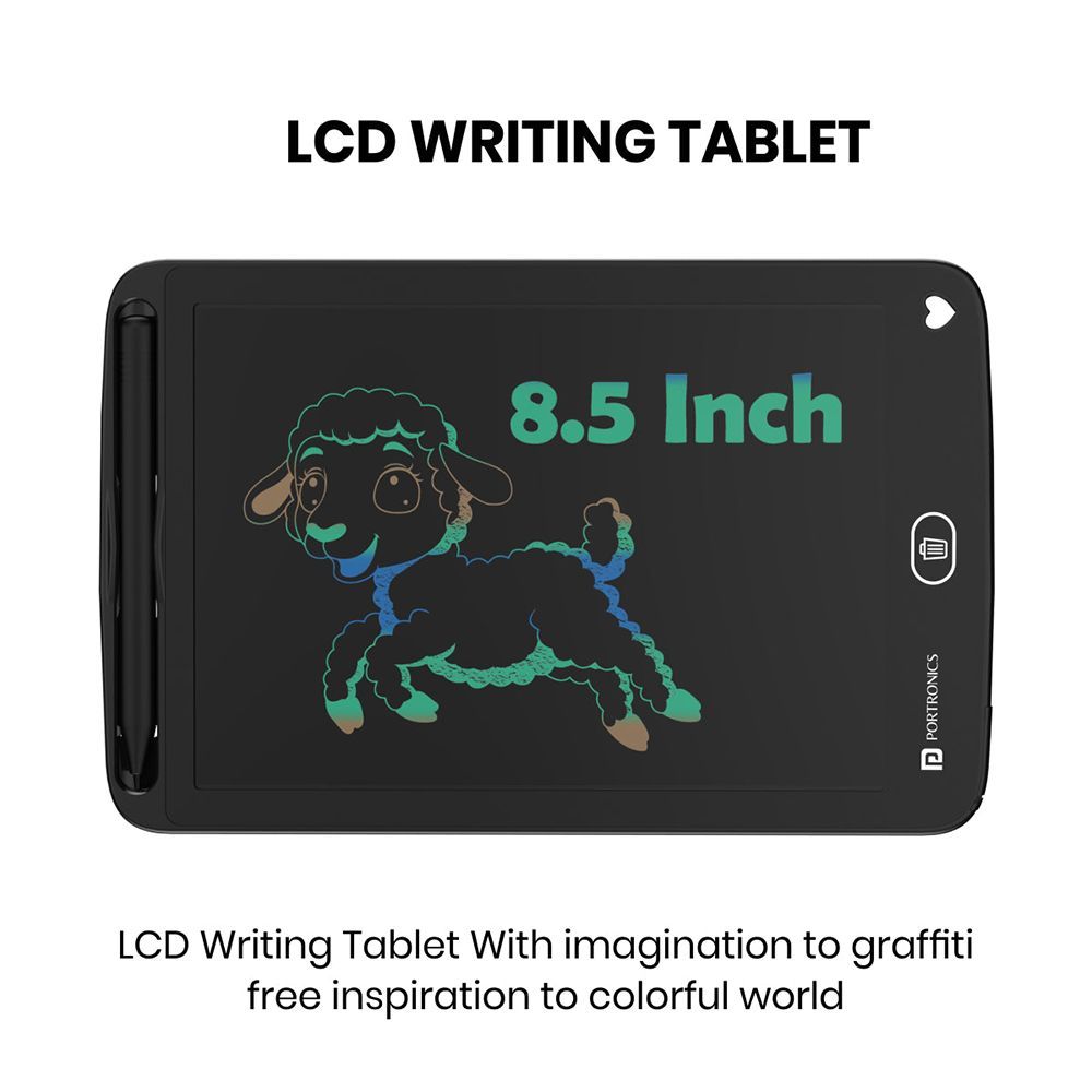 PORTRONICS Ruffpad 8.5M eWriter Tablet (8.5 Inch, Black)_8