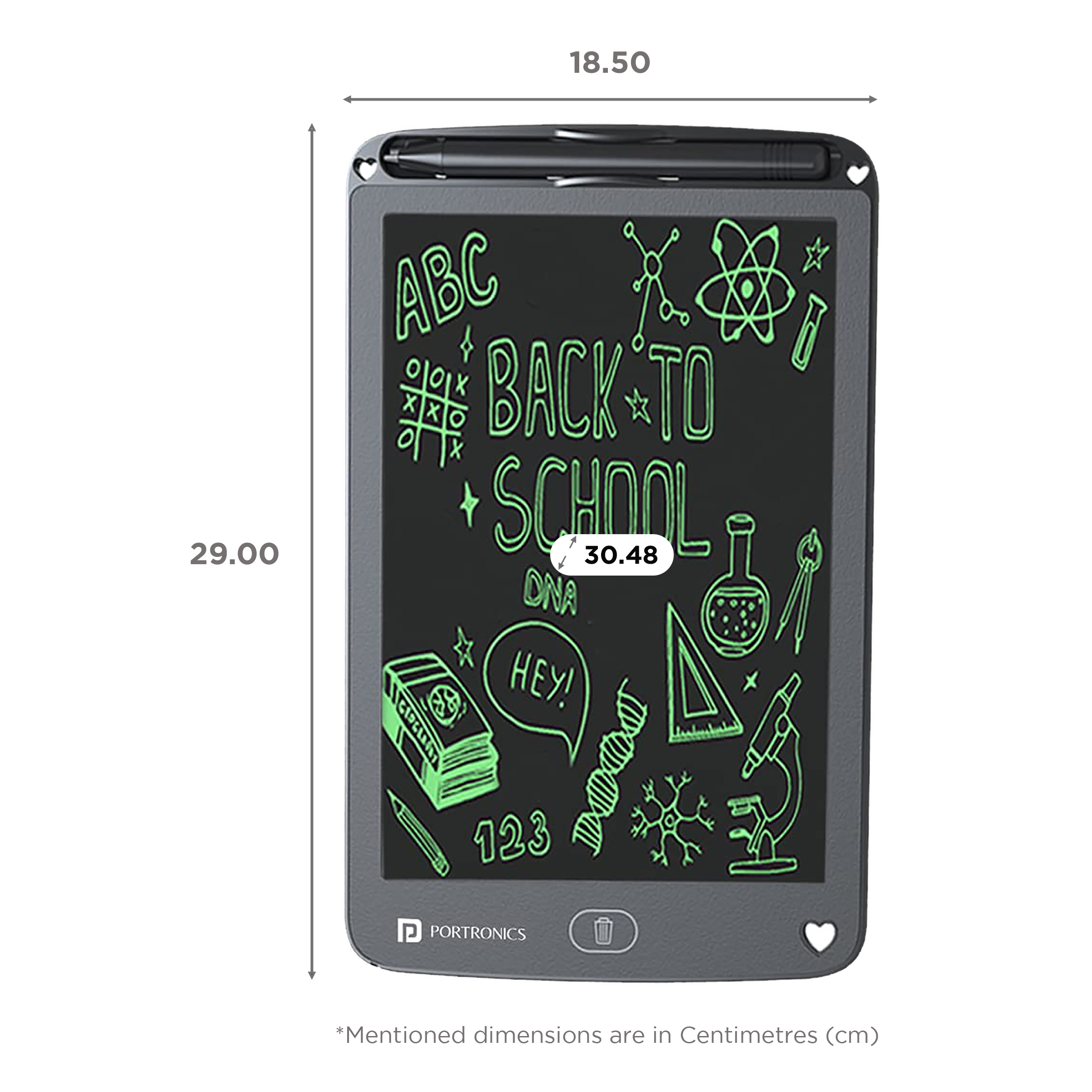 PORTRONICS Ruffpad 12 E eWriter Tablet (12 Inch, Black) PORTRONICS Ruffpad 12 E eWriter Tablet (12 Inch, Black)_2