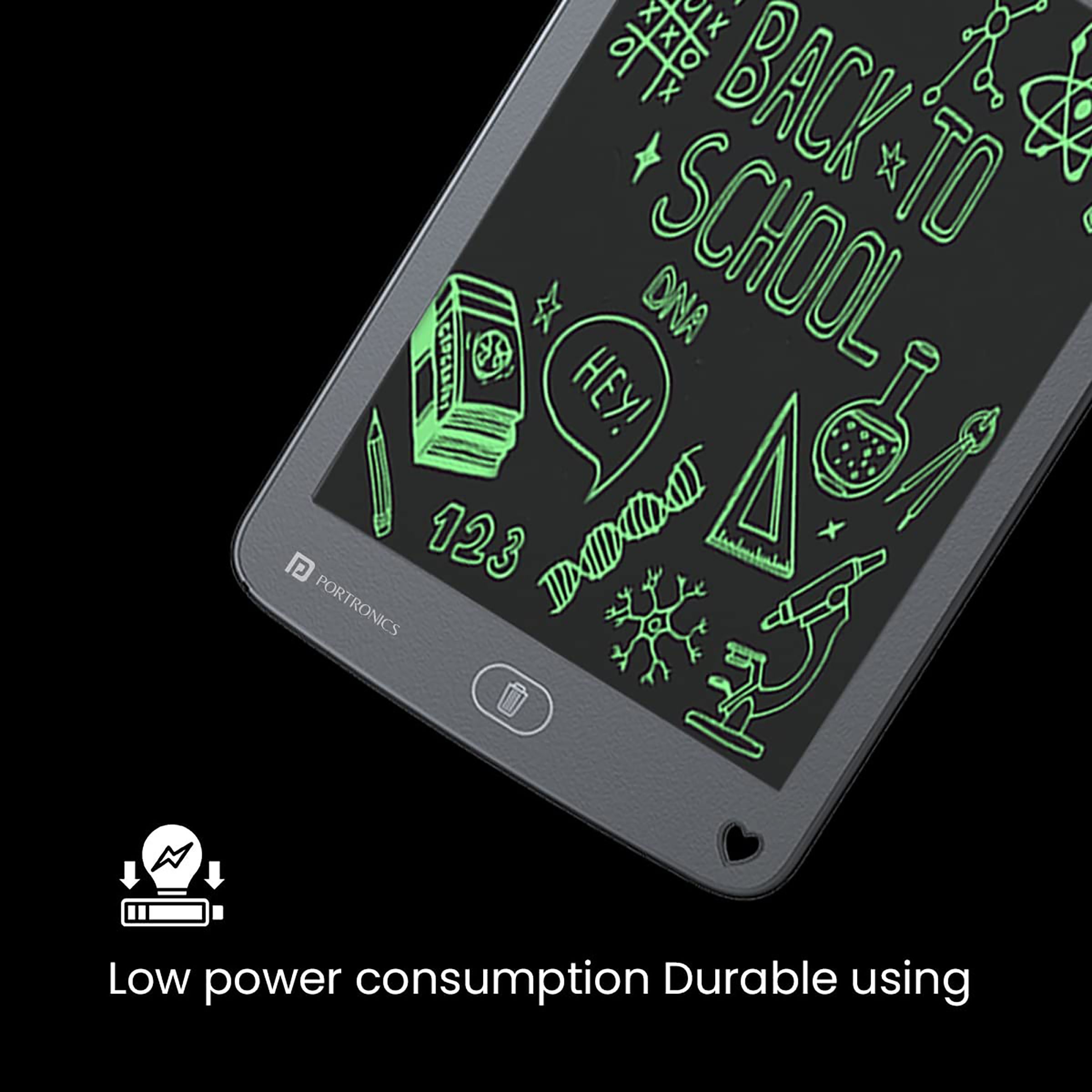 PORTRONICS Ruffpad 12 E eWriter Tablet (12 Inch, Black) PORTRONICS Ruffpad 12 E eWriter Tablet (12 Inch, Black)_4