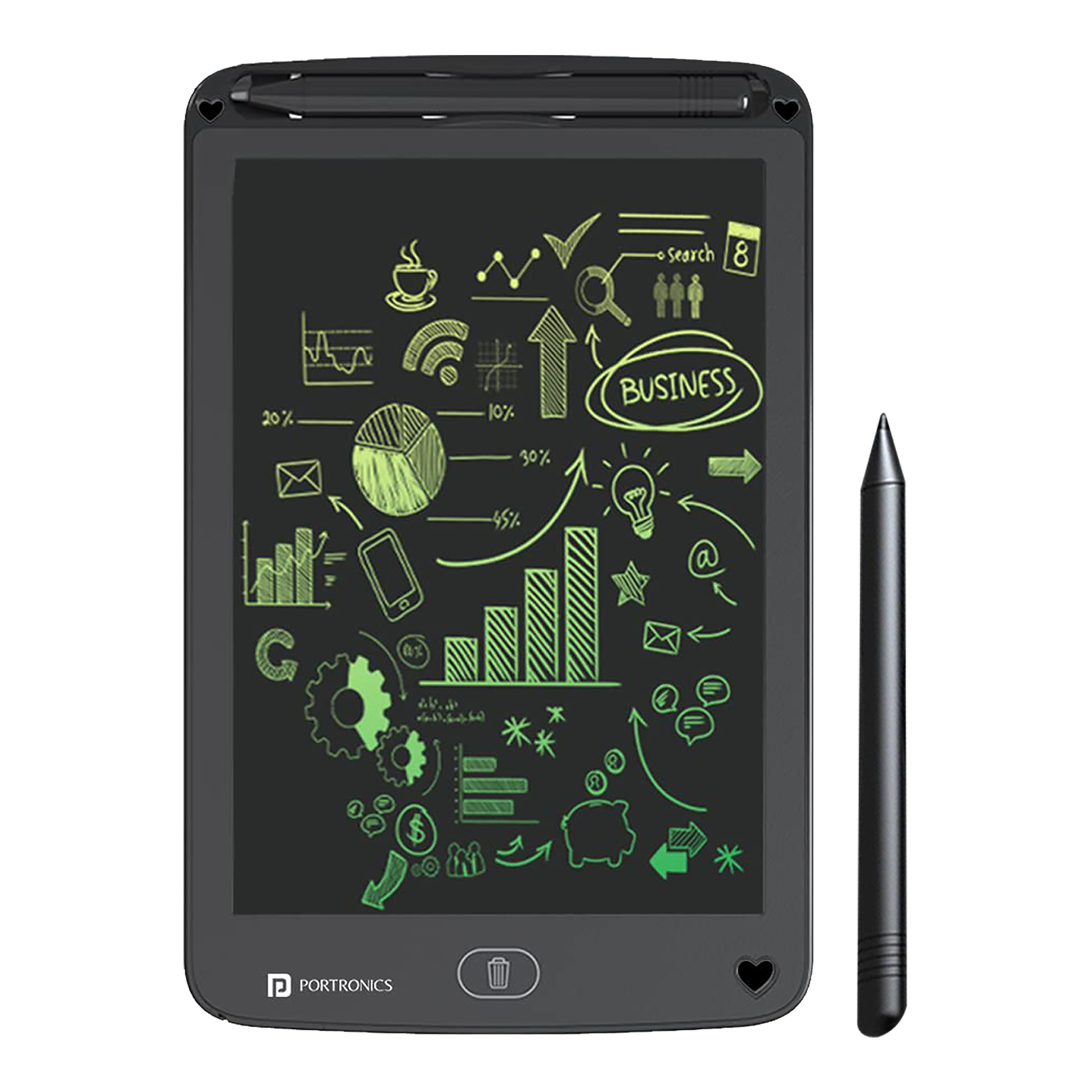 PORTRONICS Ruffpad 12M eWriter Tablet (12 Inch, Black)_1
