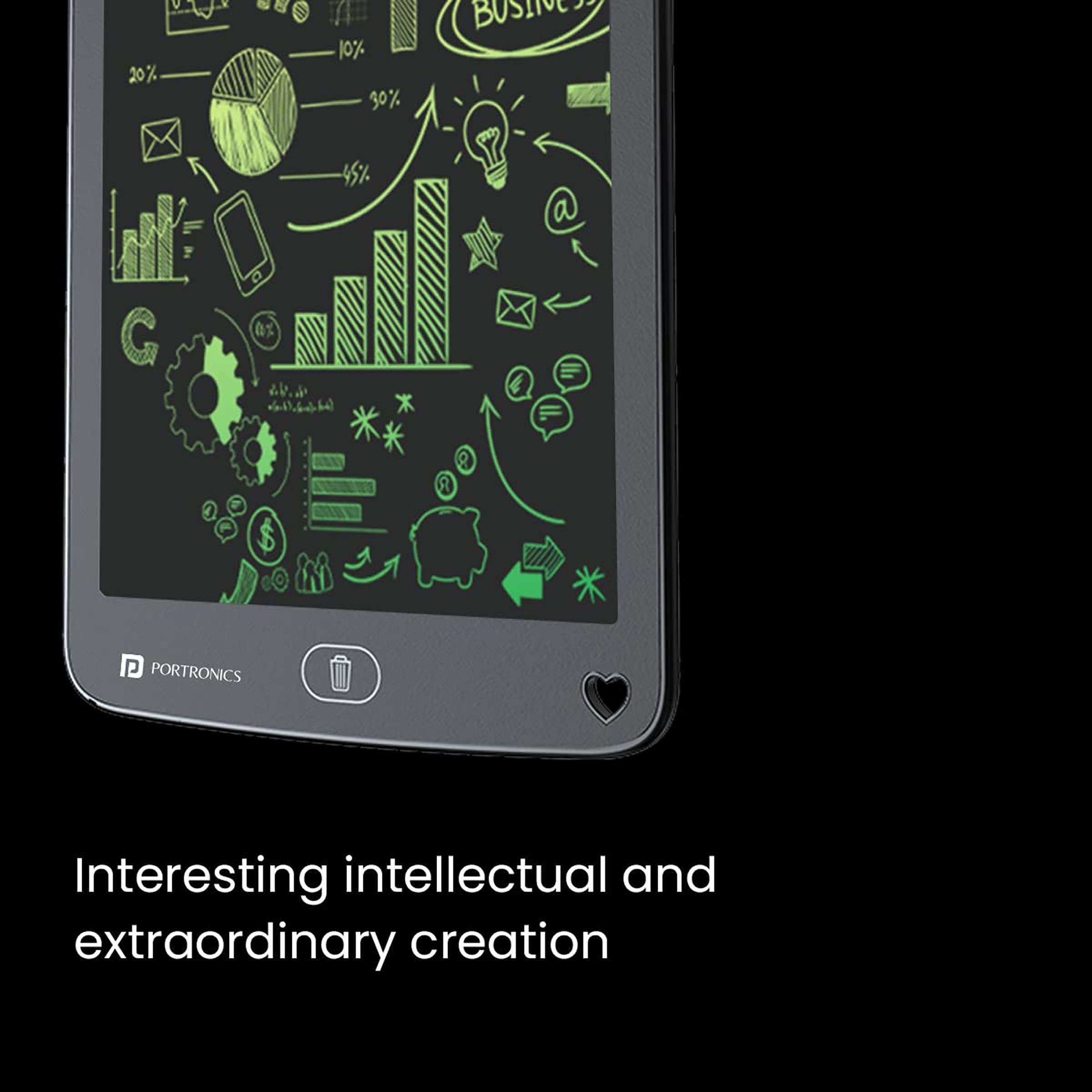 PORTRONICS Ruffpad 12M eWriter Tablet (12 Inch, Black)_8