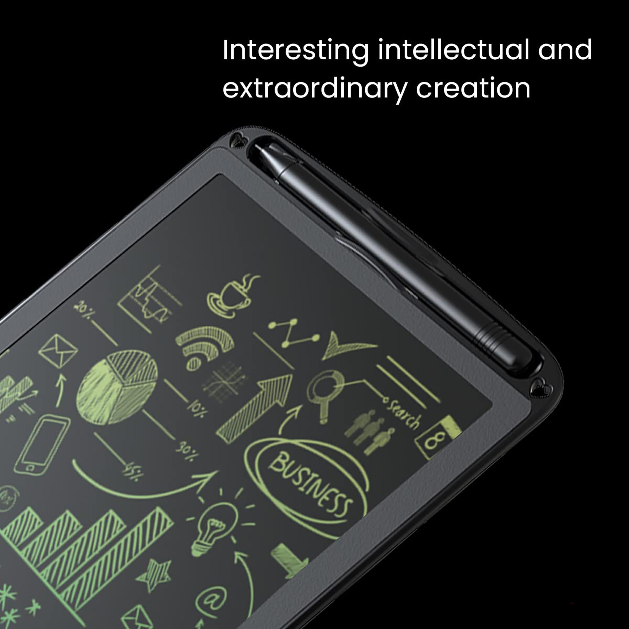 PORTRONICS Ruffpad 12M eWriter Tablet (12 Inch, Black)_12