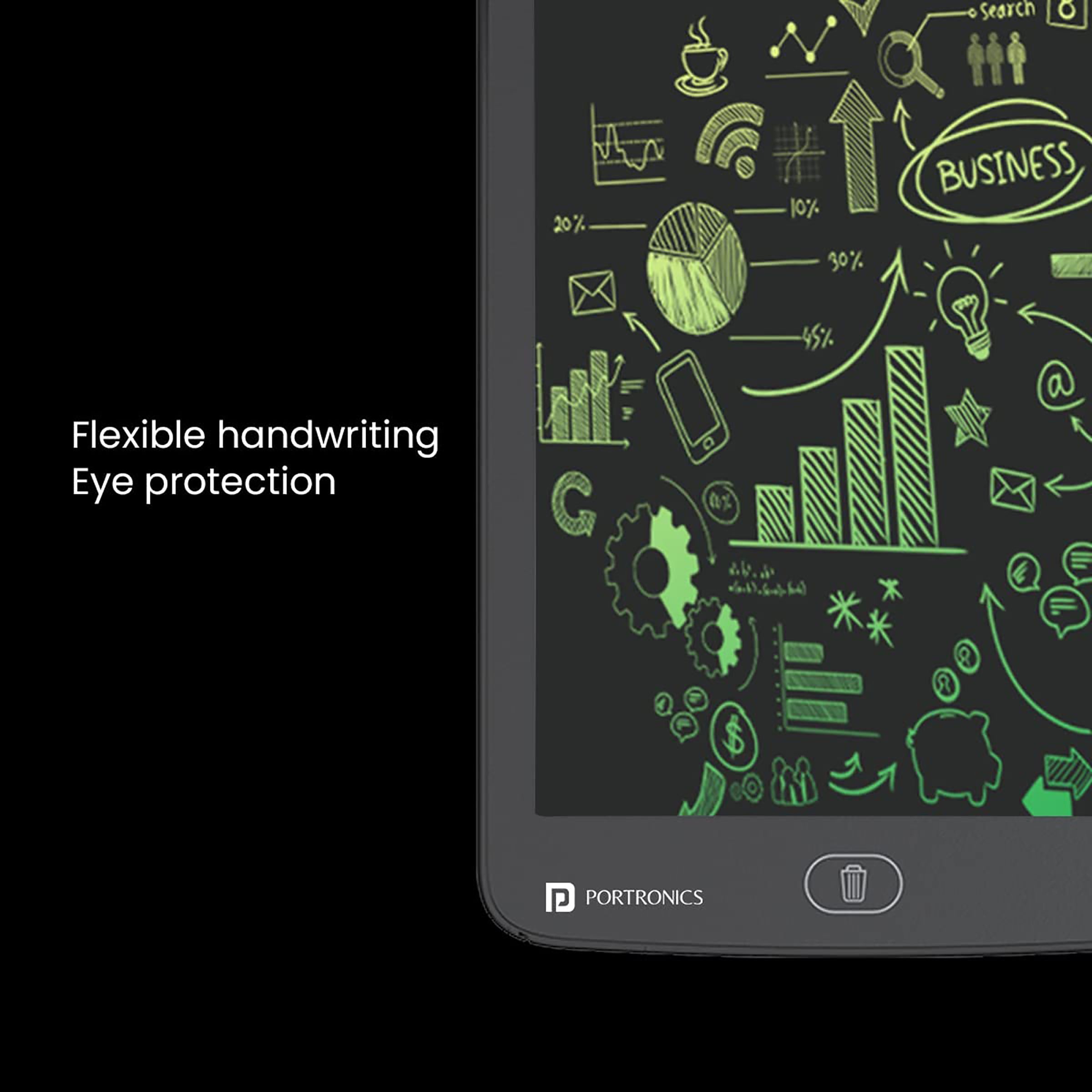 PORTRONICS Ruffpad 12M eWriter Tablet (12 Inch, Black)_5