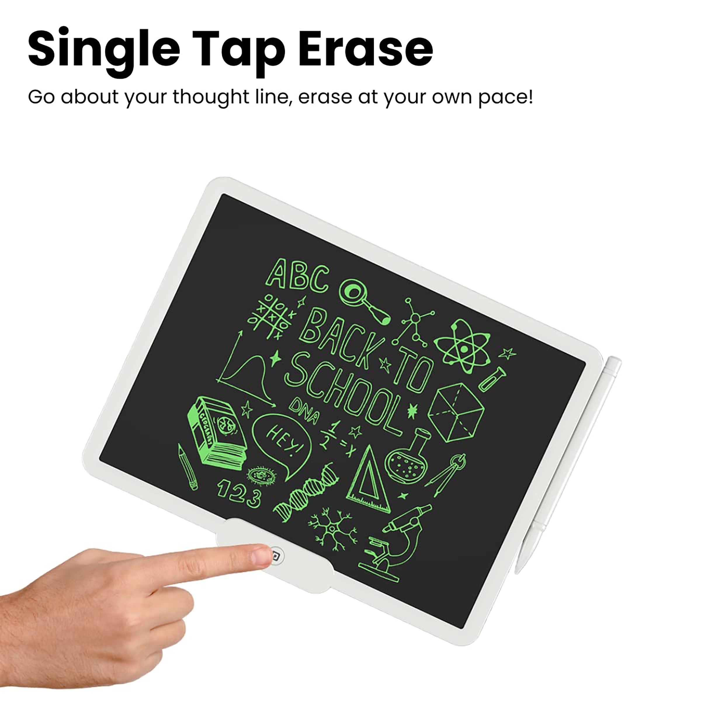 PORTRONICS Ruffpad 10X eWriter Tablet (10 Inch, White)_5