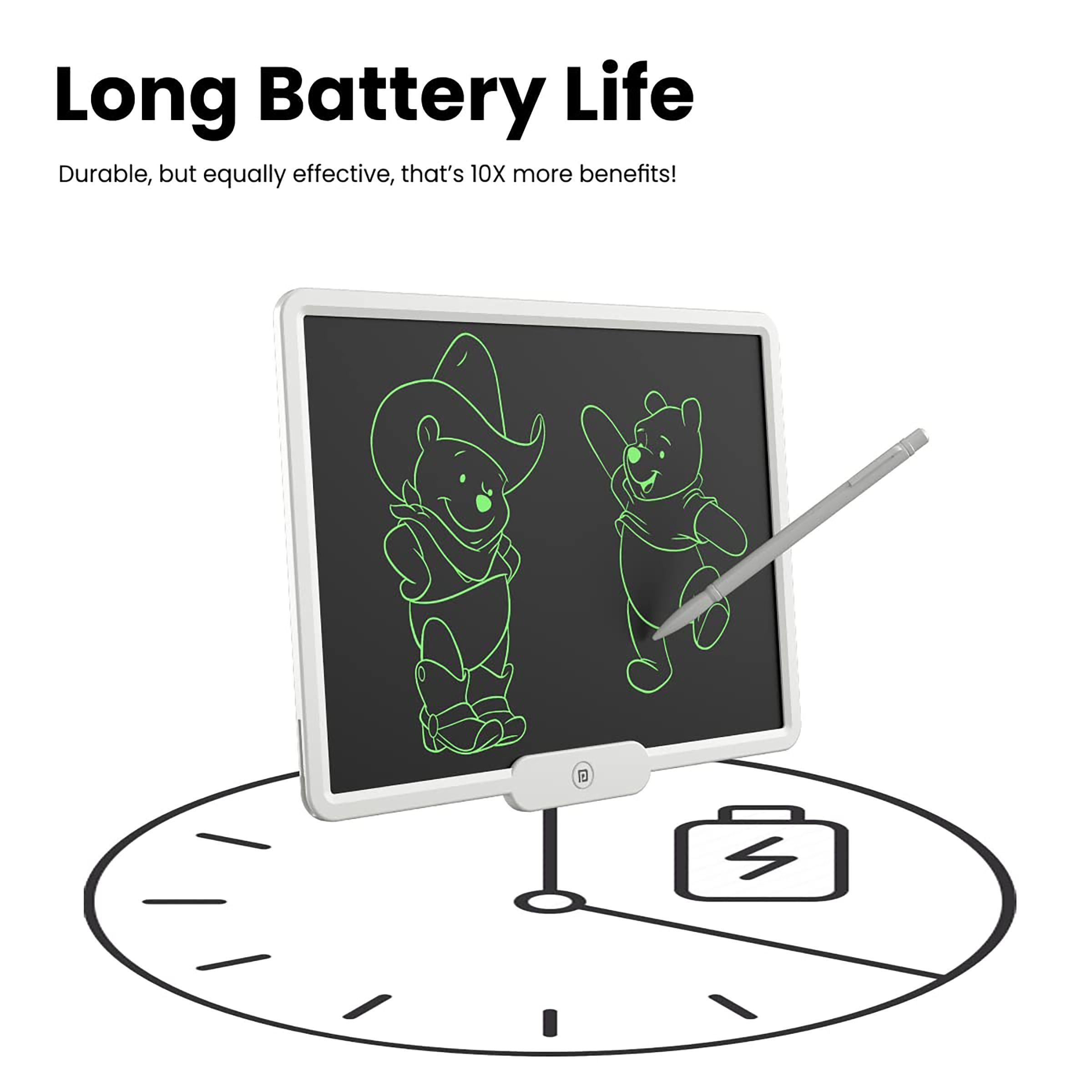 PORTRONICS Ruffpad 10X eWriter Tablet (10 Inch, White)_9