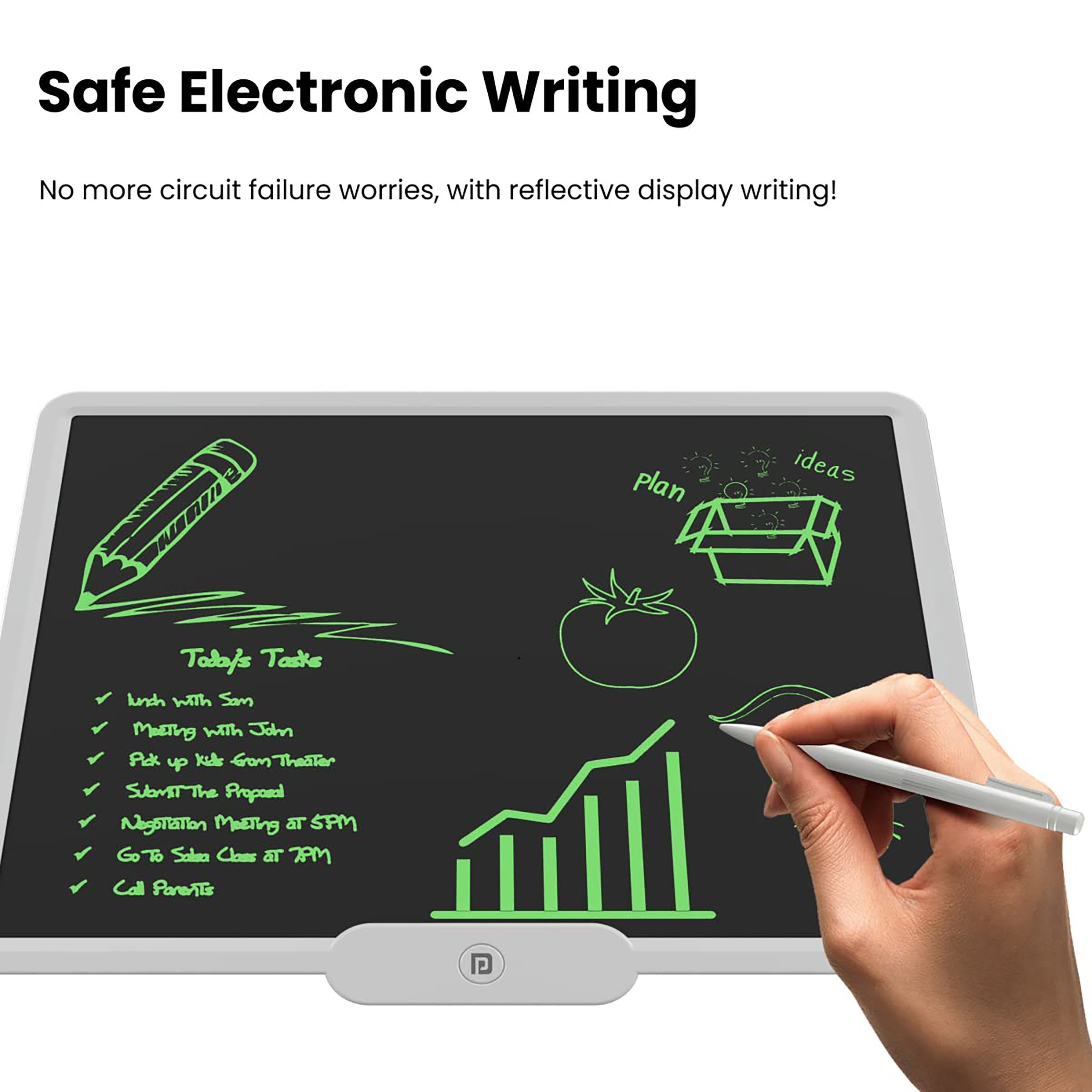 PORTRONICS Ruffpad 10X eWriter Tablet (10 Inch, White)_10