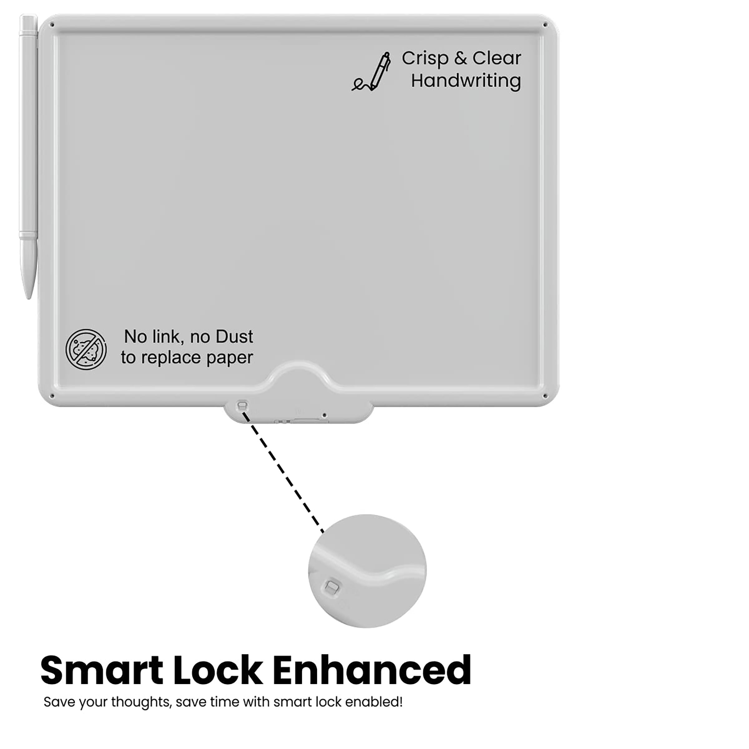 PORTRONICS Ruffpad 10X eWriter Tablet (10 Inch, White)_4