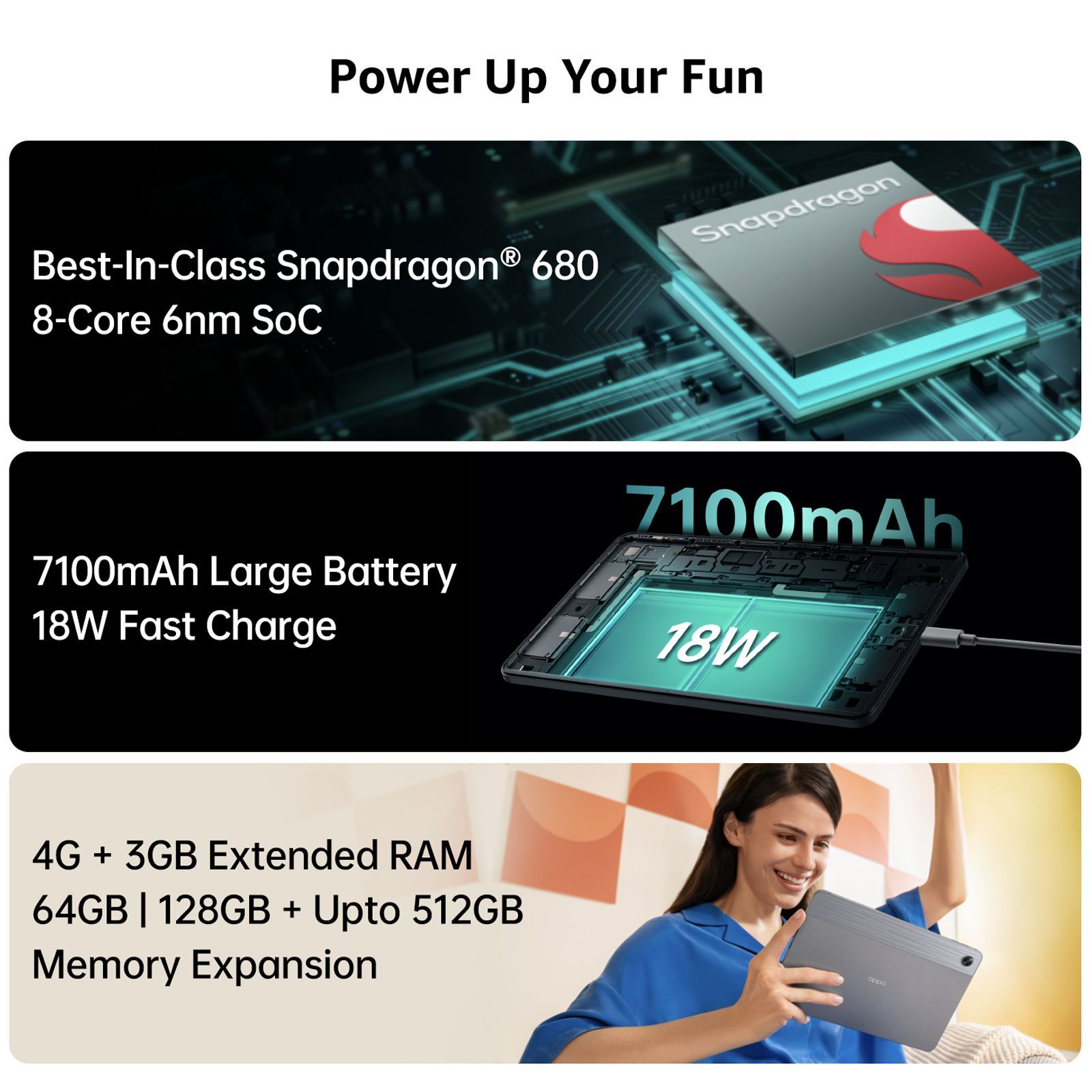 oppo Pad Air Wi-Fi Android Tablet (10.36 Inch, 4GB RAM, 128GB ROM, Grey)_10