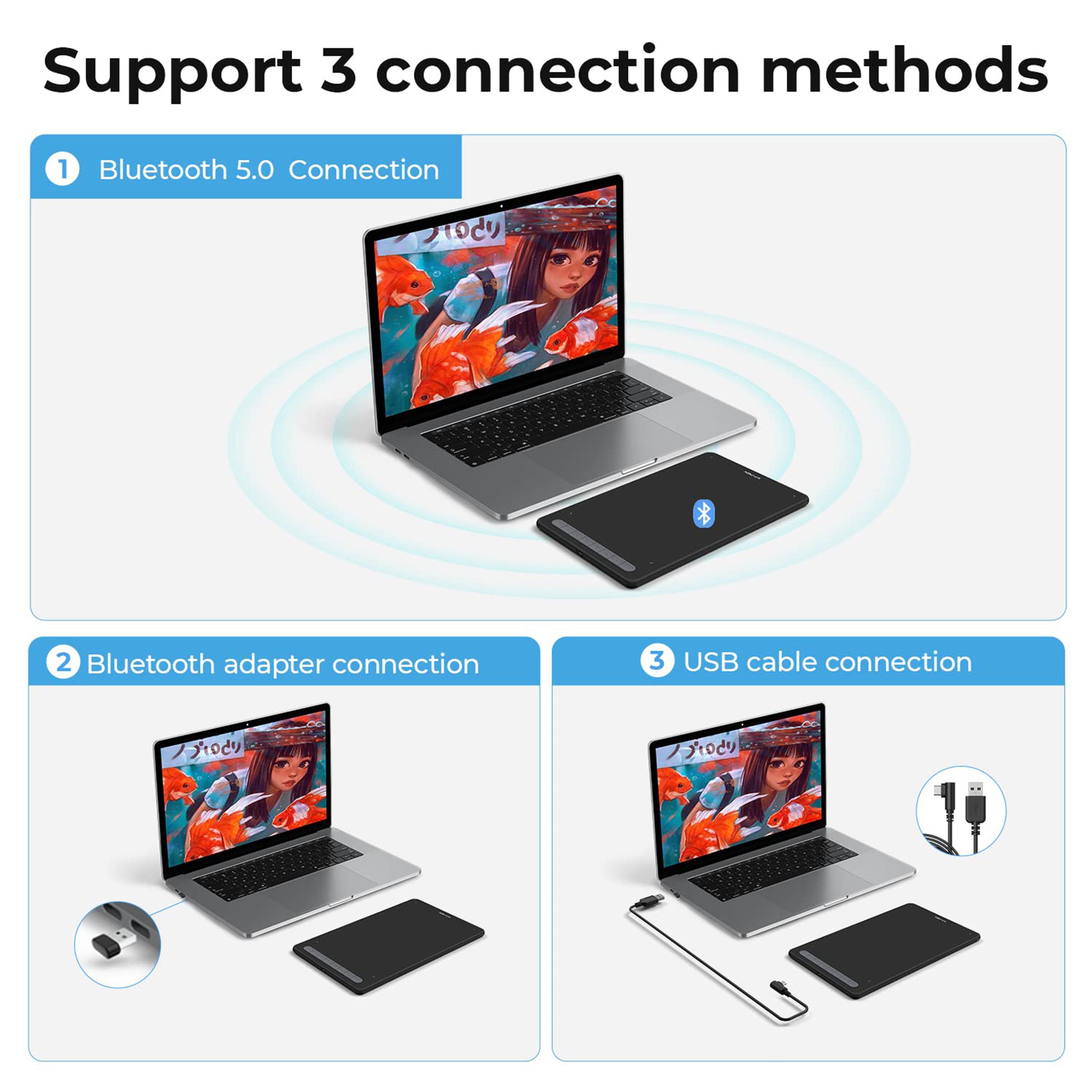 XP pen Deco MW Graphics Tablet (9.43 Inch, Black) XP pen Deco MW Graphics Tablet (9.43 Inch, Black)_8