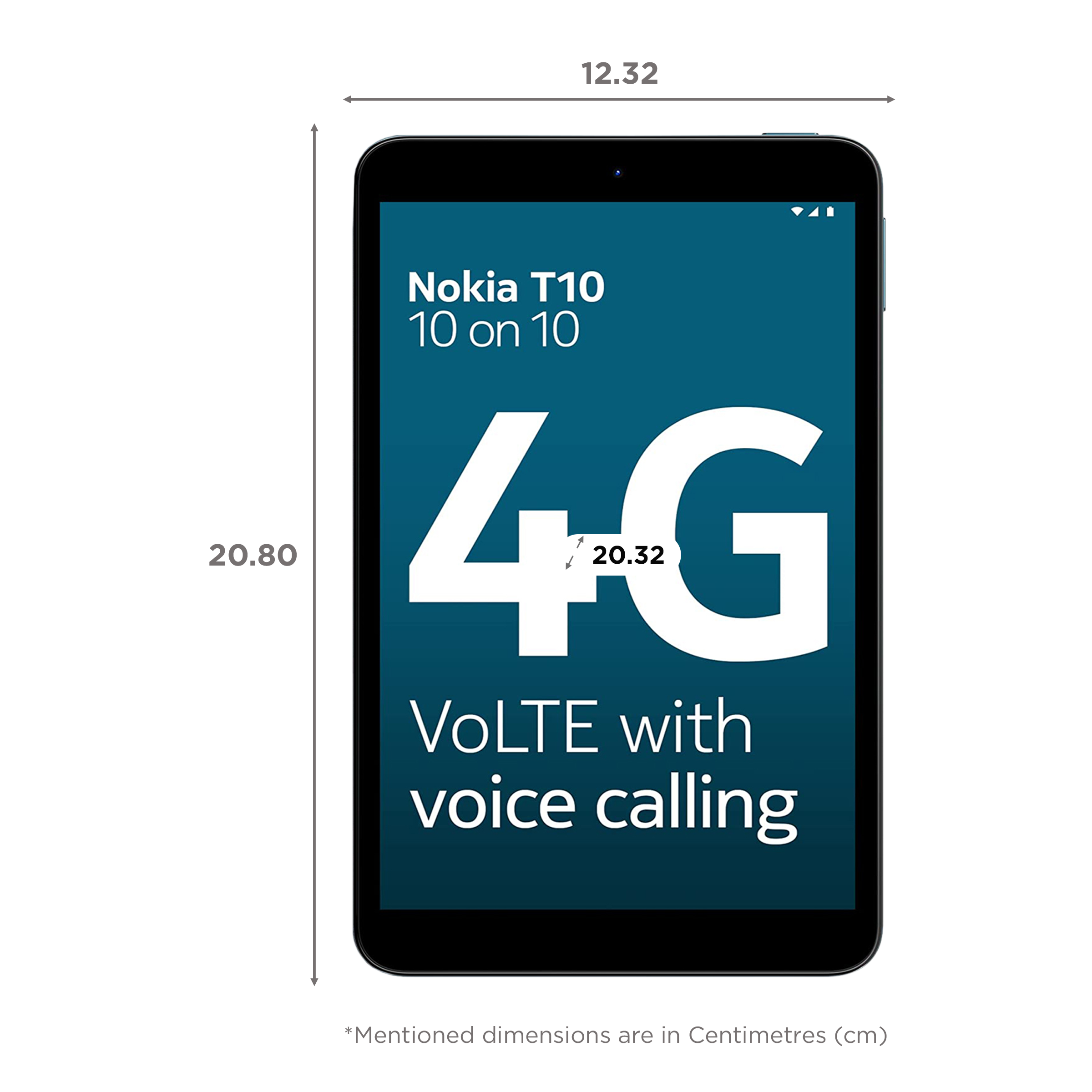 NOKIA T10 Wi-Fi+4G Android Tablet (8 Inch, 3GB RAM, 32GB ROM, Ocean Blue)_2