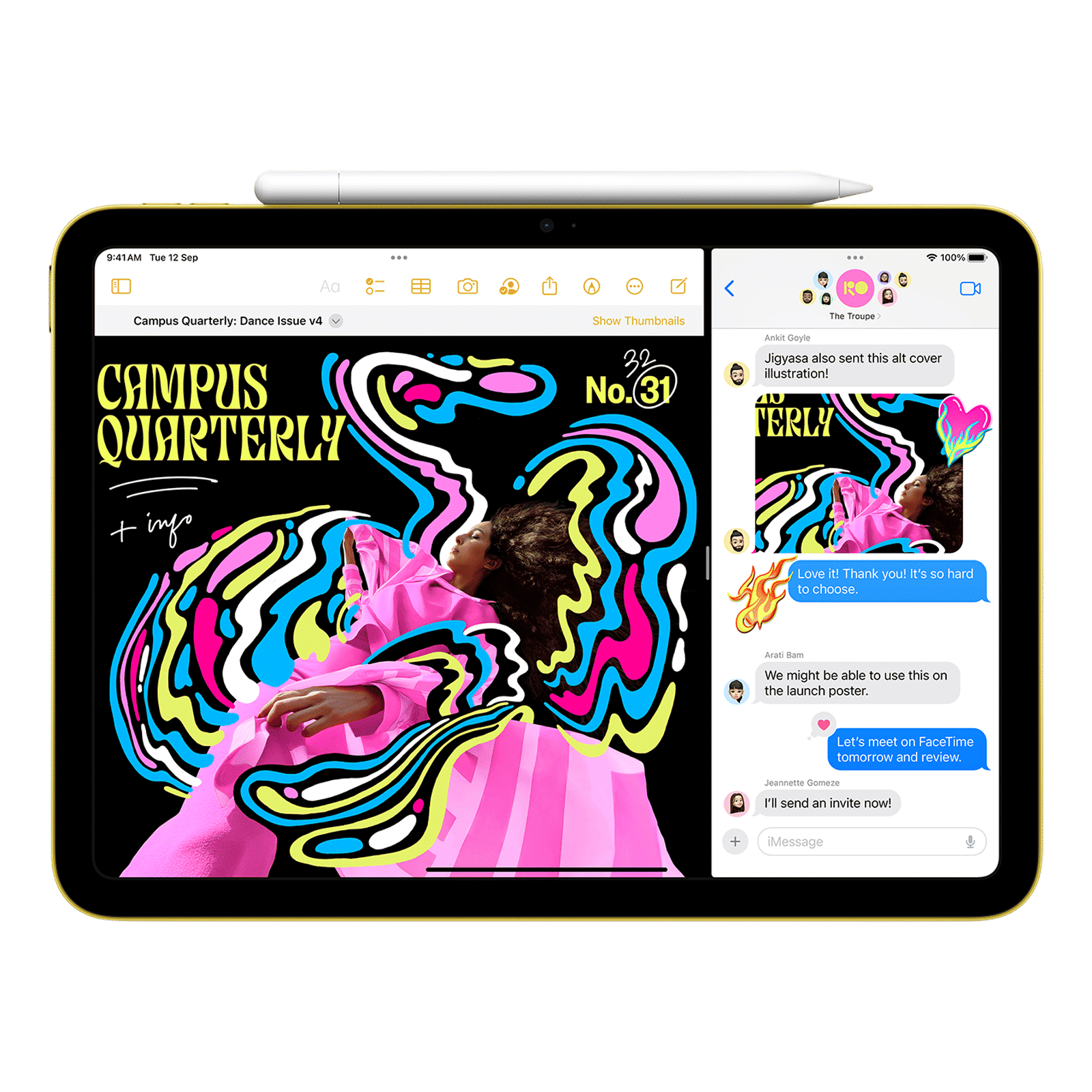 Apple iPad 10th Generation Wi-Fi (10.9 Inch, 64GB, Pink, 2022 model)_5