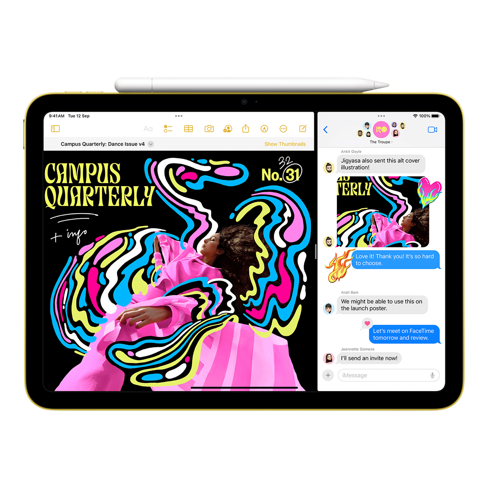 Apple iPad 10th Generation Wi-Fi+5G (10.9 Inch, 64GB, Yellow, 2022 model)_5