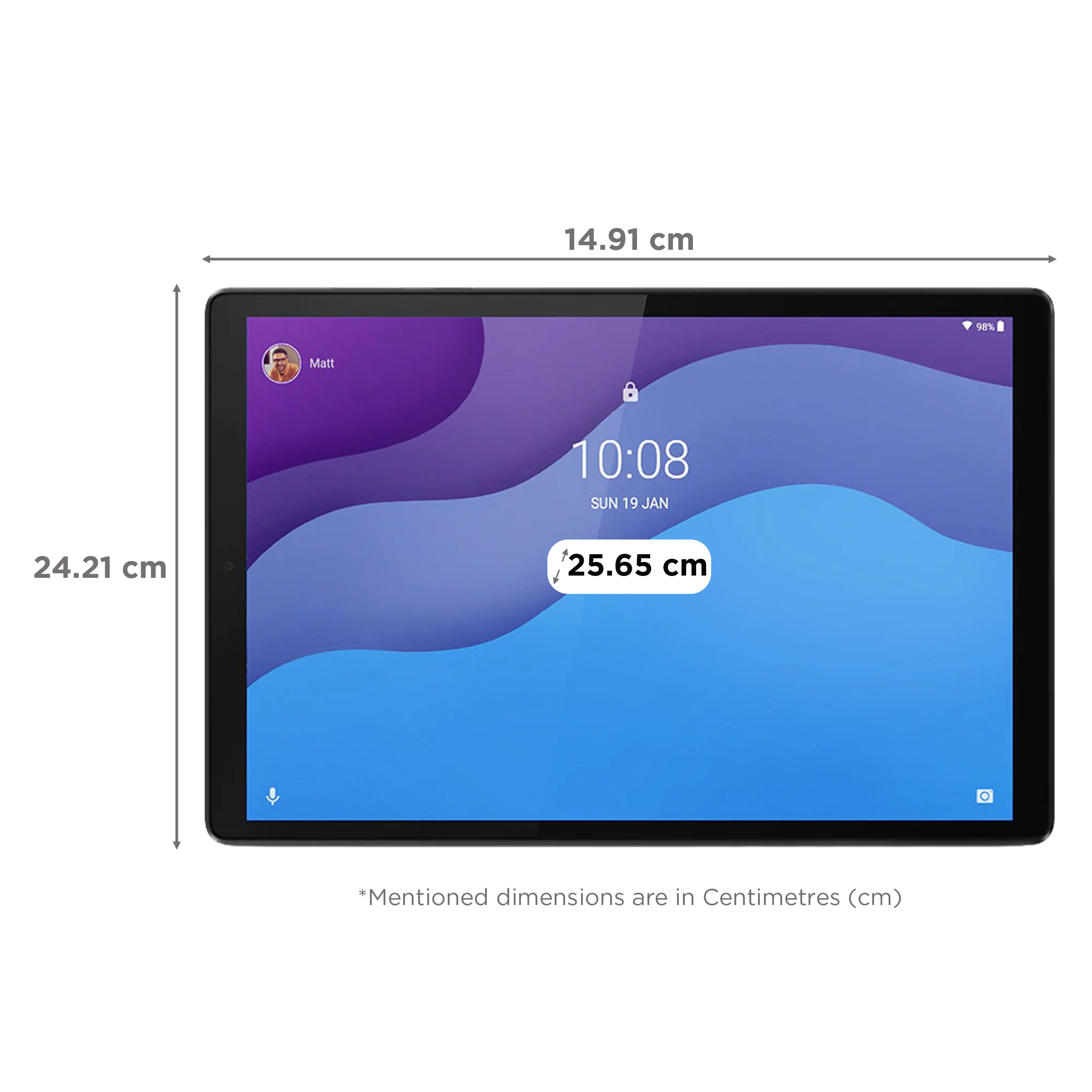 Lenovo Tab M10 HD (2nd Gen) Wi-Fi+4G Android Tablet (10.1 Inch, 4GB RAM, 64GB ROM, Iron Grey)_2