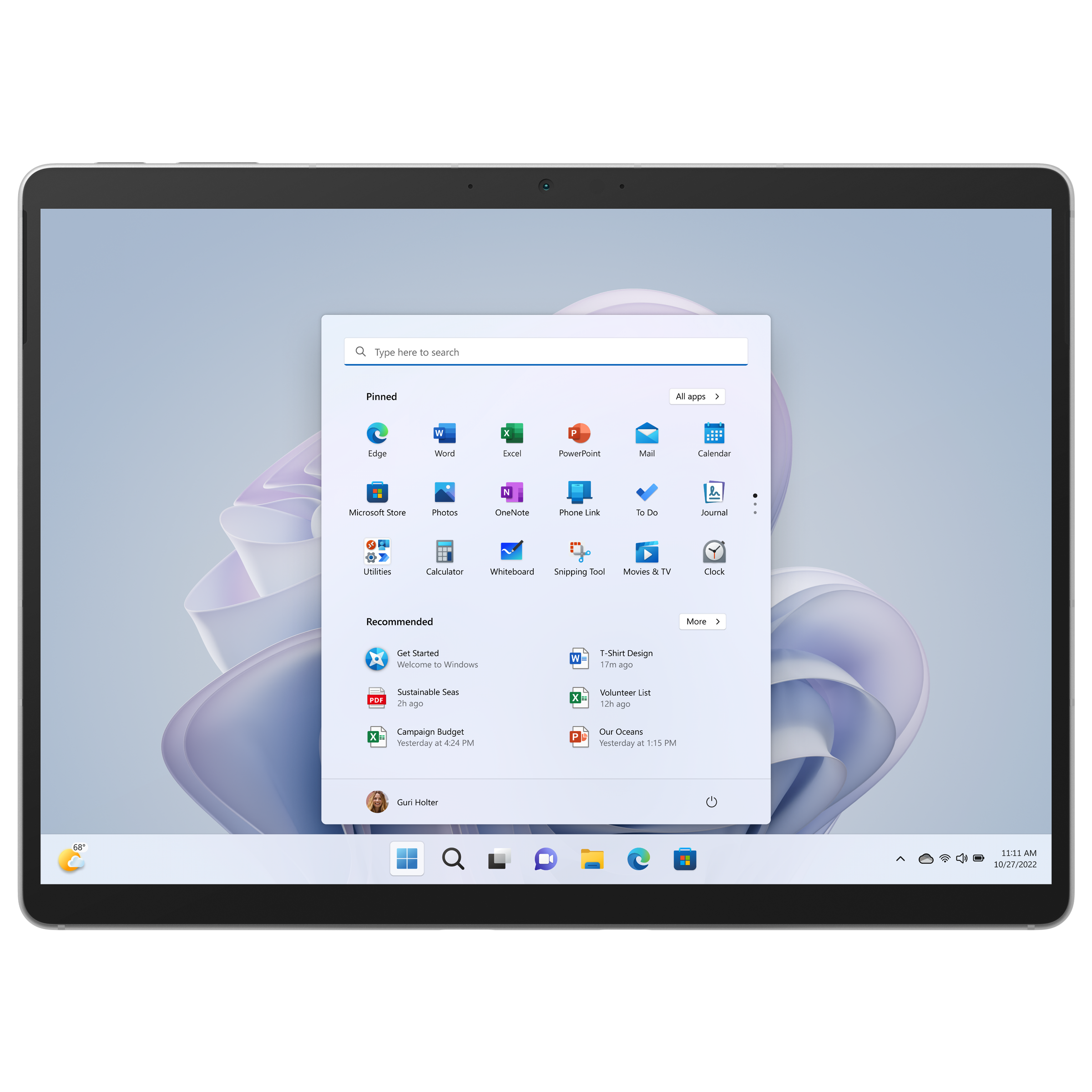 Microsoft Surface Pro 9 Wi-Fi Windows Tablet (13 Inch, 8GB RAM, 128GB ROM, Platinum)_1