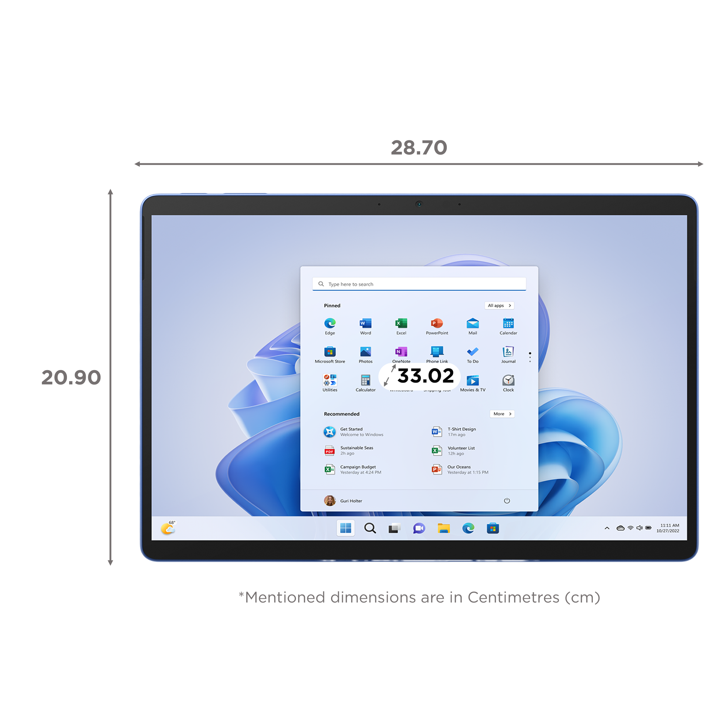Microsoft Surface Pro 9 Wi-Fi Windows 11 Home Tablet (13 Inch, 8GB RAM, 256GB ROM, Sapphire) Microsoft Surface Pro 9 Wi-Fi Windows 11 Home Tablet (13 Inch, 8GB RAM, 256GB ROM, Sapphire)_2