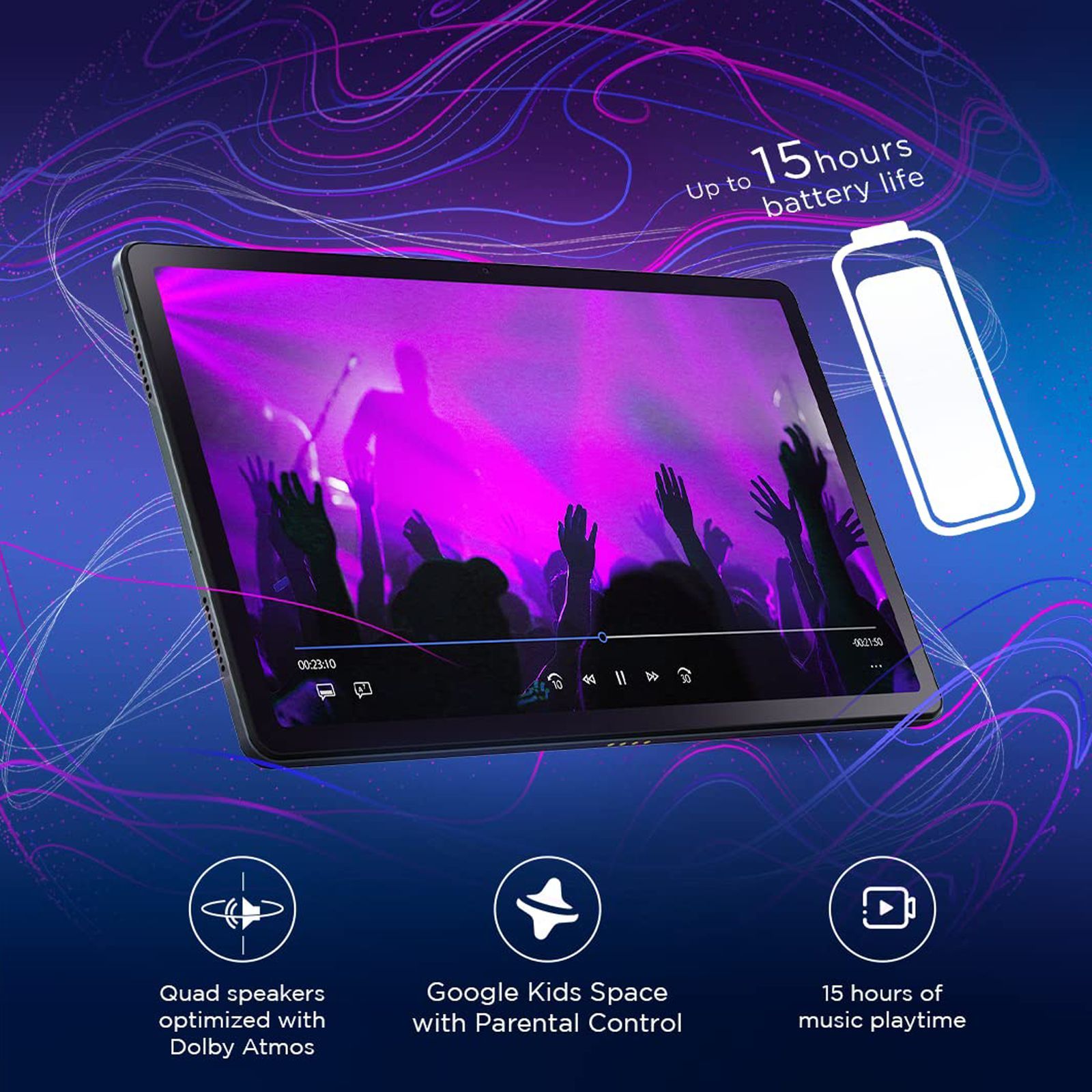 Lenovo Tab P11 Wifi + 5G Android 11 Tablet (11 inch, 6GB RAM, 128GB ROM, Storm Grey)_10