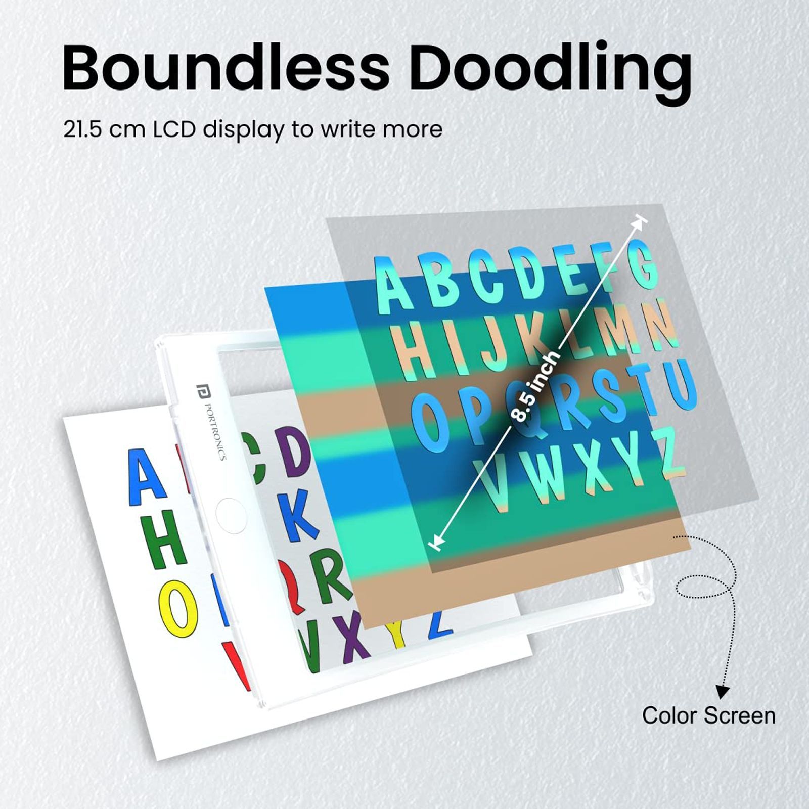 PORTRONICS Ruffpad One (8.5 Inch, White) PORTRONICS Ruffpad One (8.5 Inch, White)_8