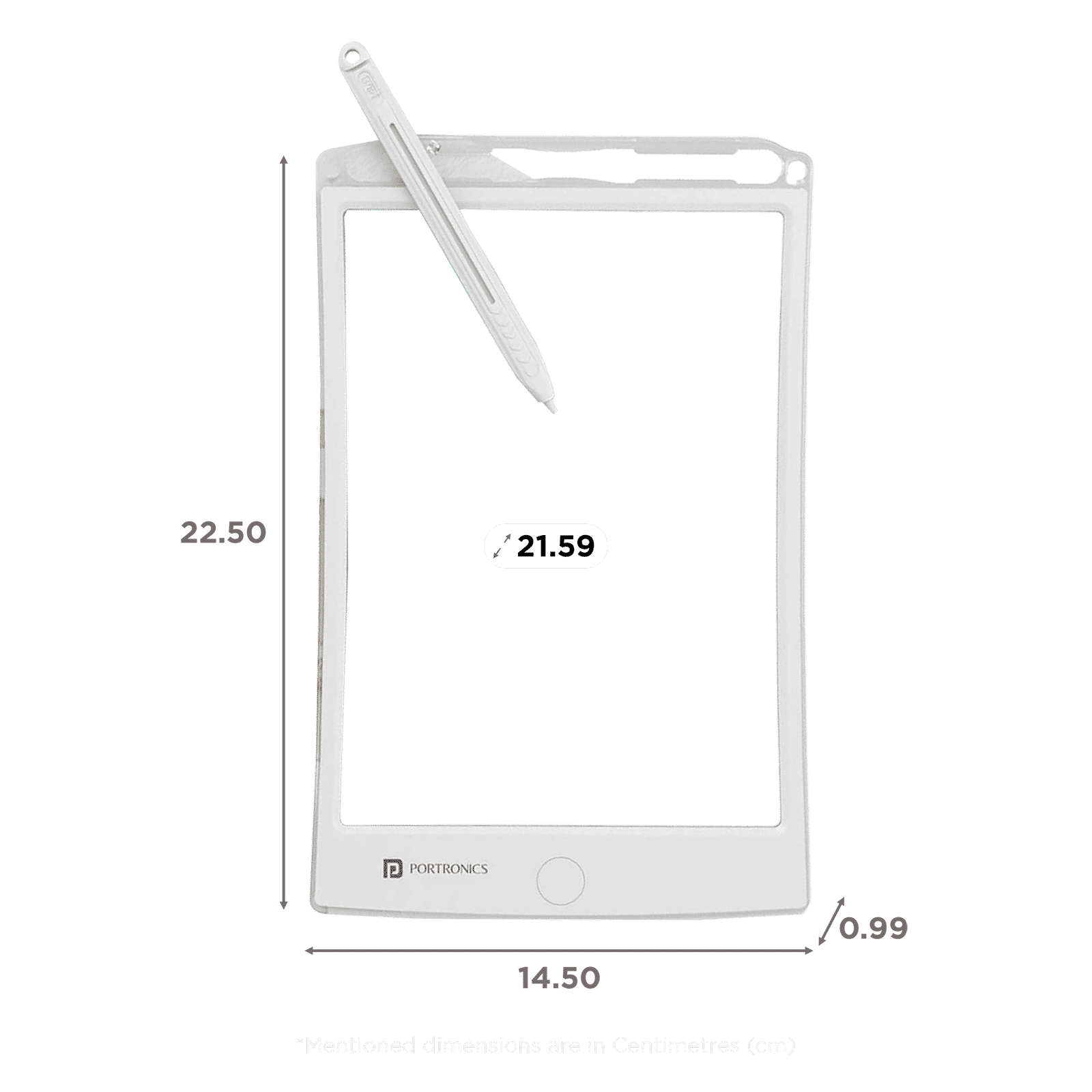 PORTRONICS Ruffpad One (8.5 Inch, White) PORTRONICS Ruffpad One (8.5 Inch, White)_2