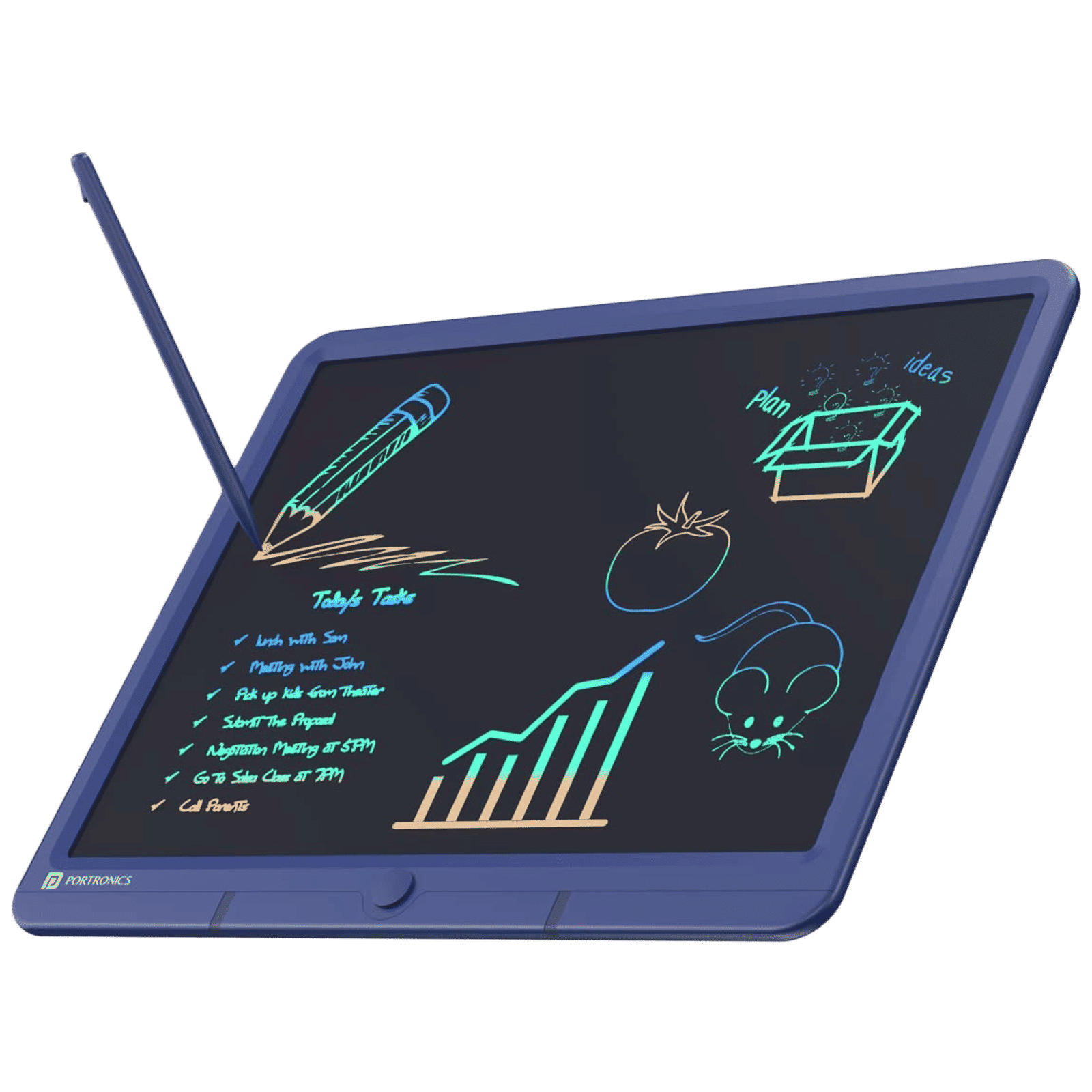 PORTRONICS Ruffpad 15M Smart Pad with 3D Pen (15 Inches, Blue) PORTRONICS Ruffpad 15M Smart Pad with 3D Pen (15 Inches, Blue)_1