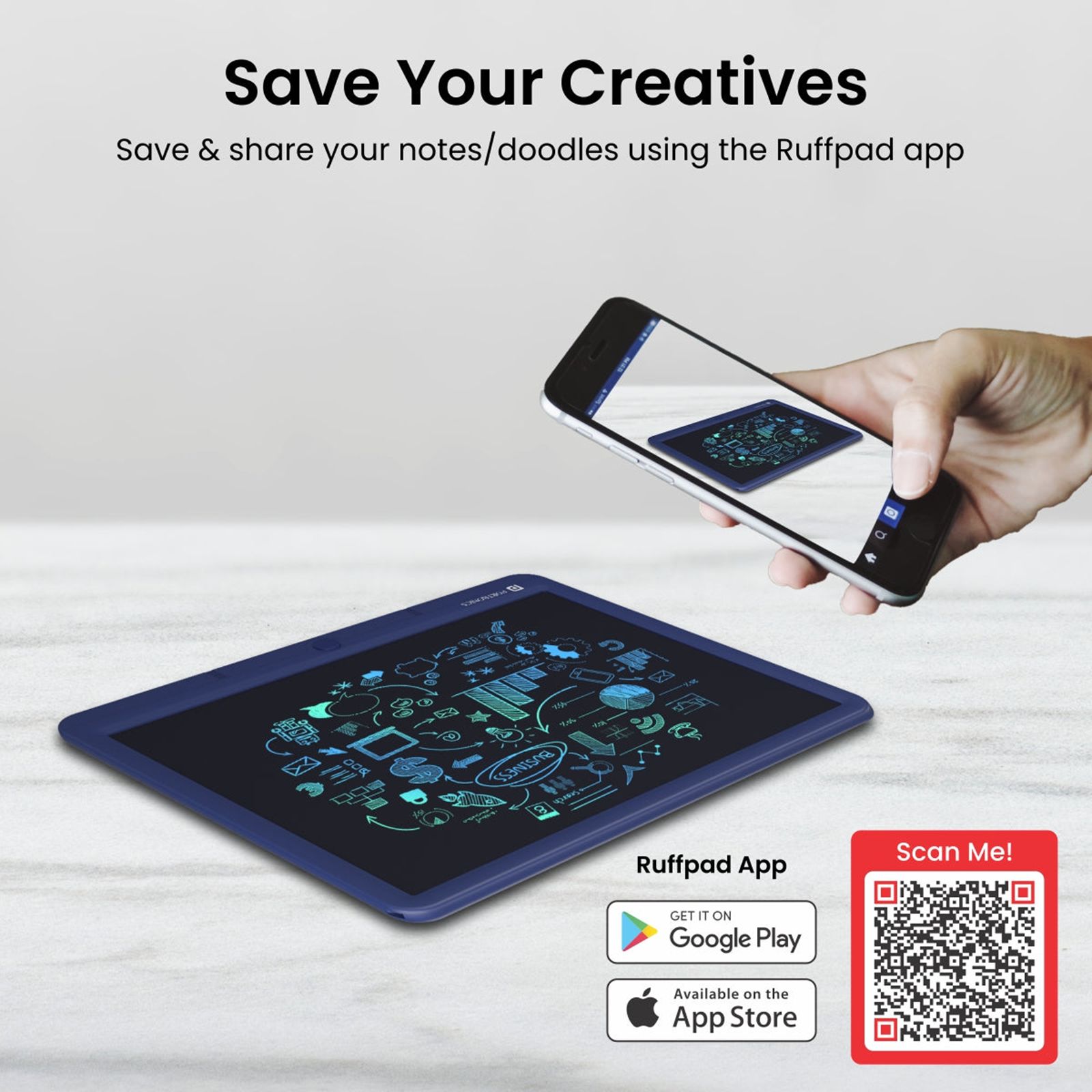 PORTRONICS Ruffpad 15M Smart Pad with 3D Pen (15 Inches, Blue) PORTRONICS Ruffpad 15M Smart Pad with 3D Pen (15 Inches, Blue)_5