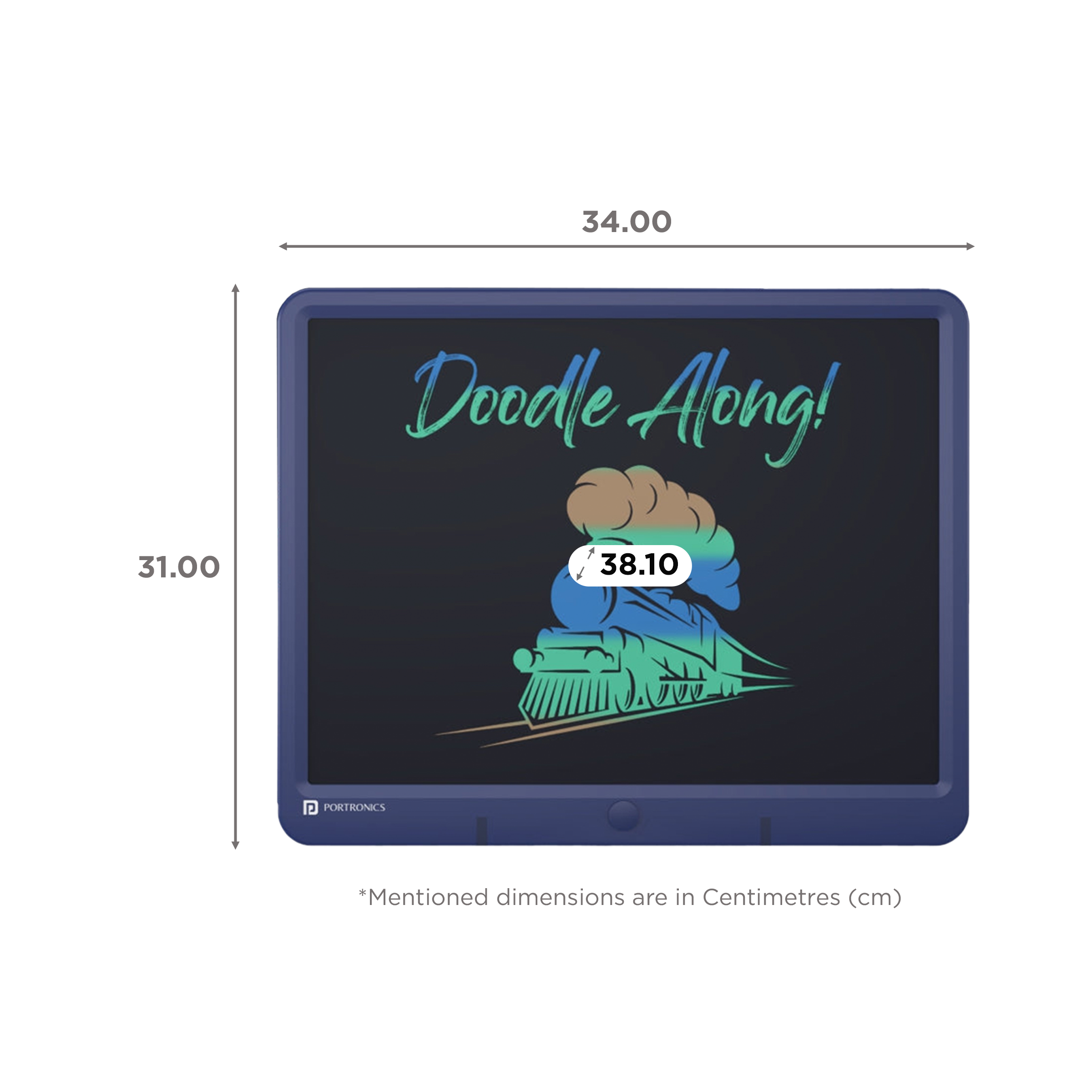 PORTRONICS Ruffpad 15M Smart Pad with 3D Pen (15 Inches, Blue) PORTRONICS Ruffpad 15M Smart Pad with 3D Pen (15 Inches, Blue)_2