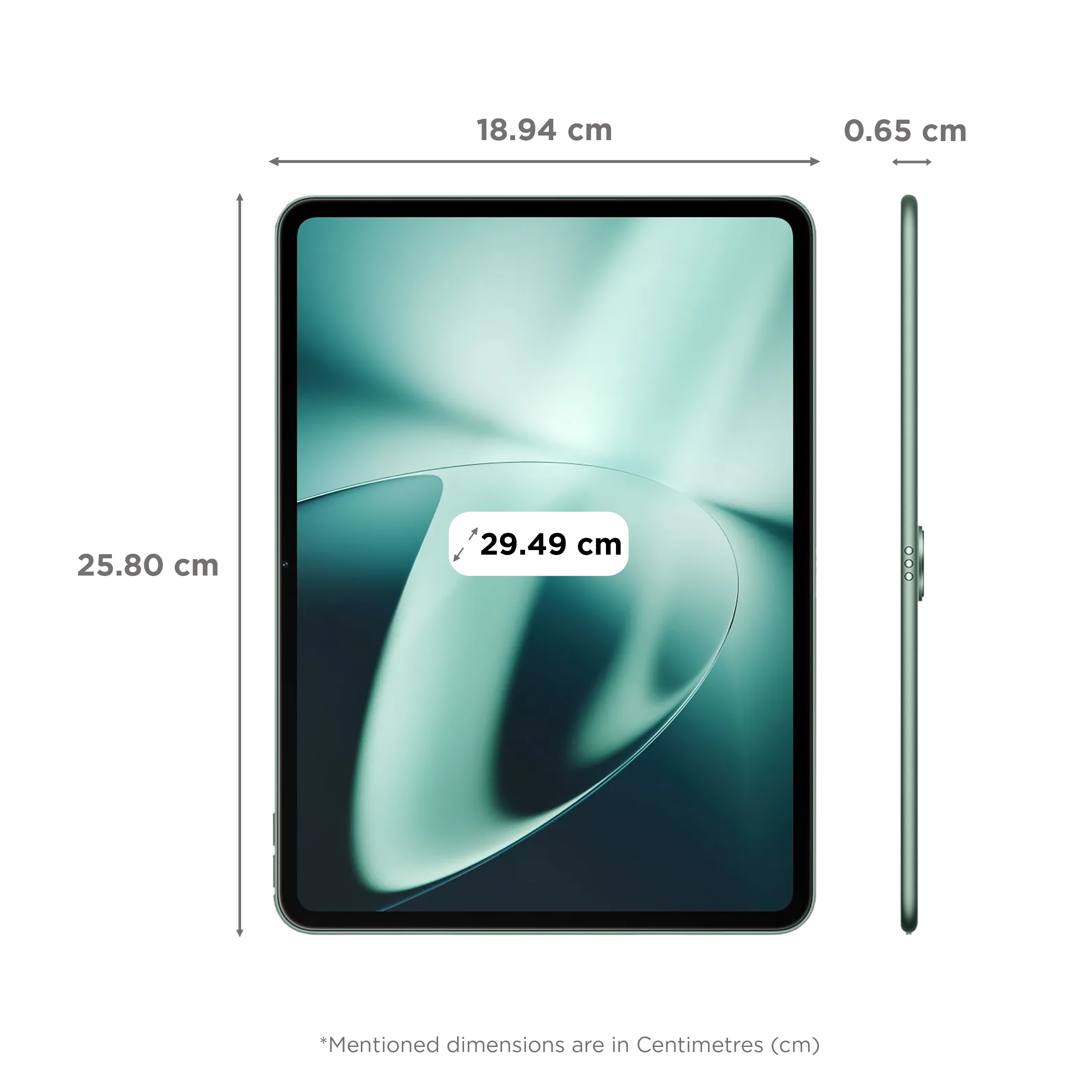 OnePlus Pad Wi-Fi OxygenOS Tablet (11.61 Inch, 8GB RAM, 128GB ROM, Halo Green)_2