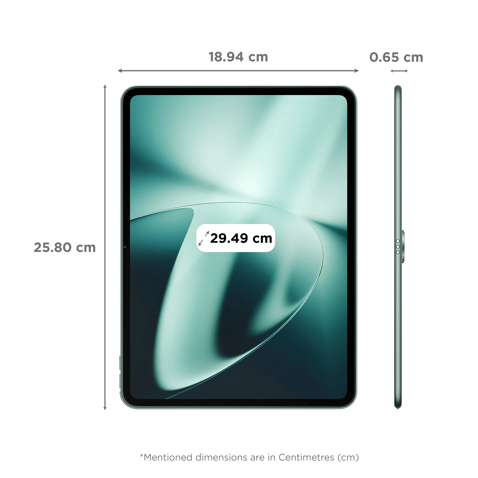 OnePlus Pad Wi-Fi Android Tablet (11.61 Inch, 12GB RAM, 256GB ROM, Halo Green)_2