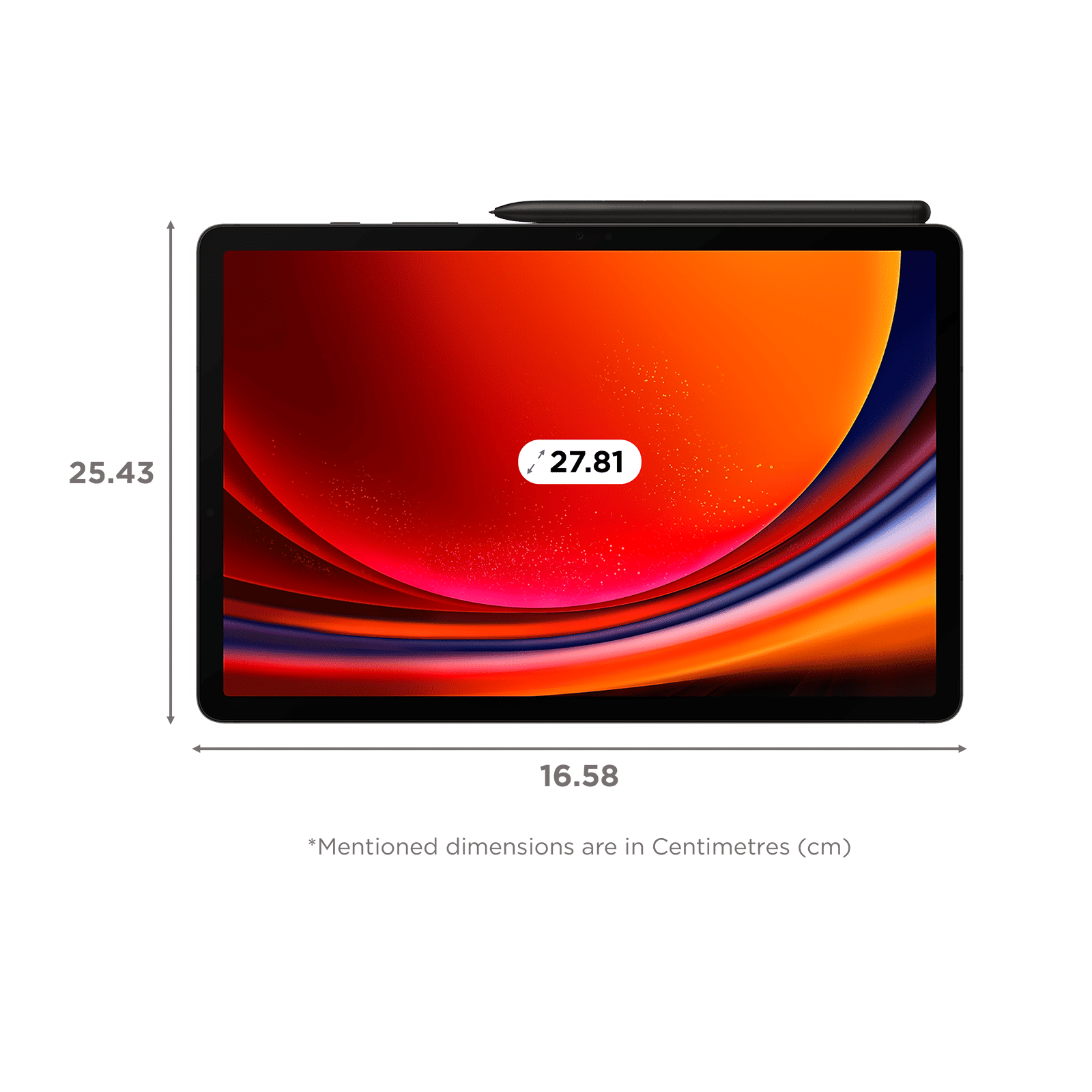 SAMSUNG Galaxy Tab S9 Wi-Fi+5G Android Tablet (11 Inch, 12GB RAM, 256GB ROM, Graphite)_2