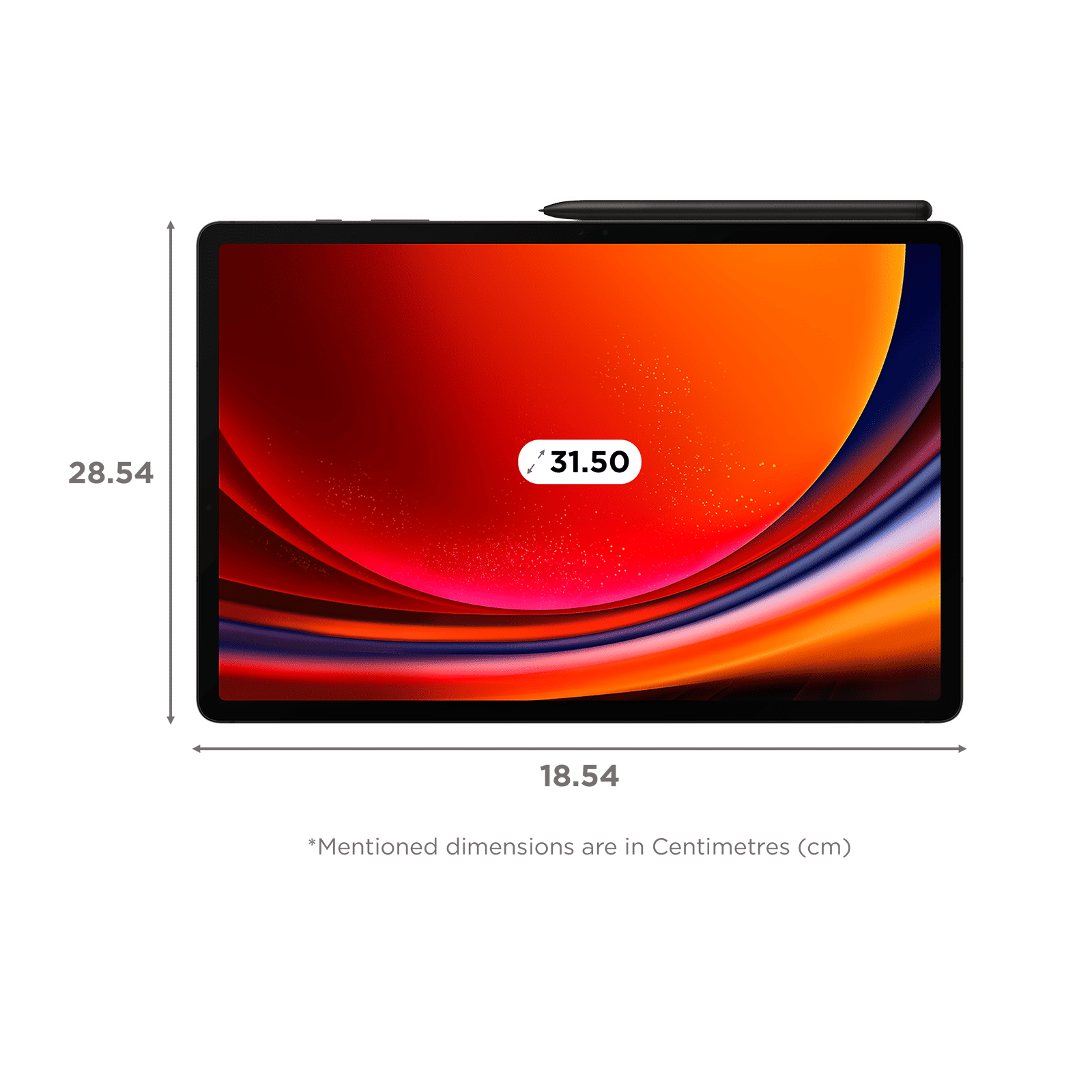 SAMSUNG Galaxy Tab S9+ Wi-Fi+5G Android Tablet with Stylus (12.4 Inch, 12GB RAM, 256GB ROM, Graphite)_2