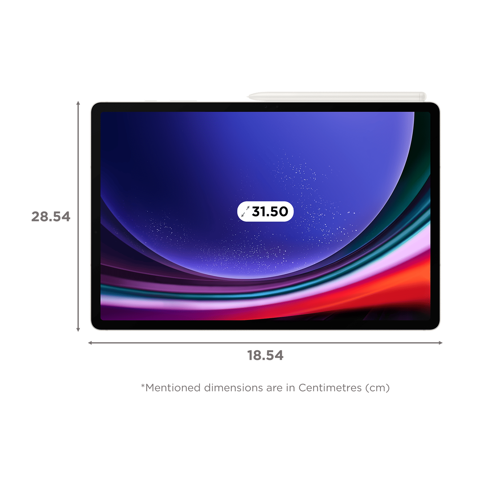 SAMSUNG Galaxy Tab S9+ Wi-Fi+5G Android Tablet with Stylus (12.4 Inch, 12GB RAM, 256GB ROM, Beige) SAMSUNG Galaxy Tab S9+ Wi-Fi+5G Android Tablet with Stylus (12.4 Inch, 12GB RAM, 256GB ROM, Beige)_2