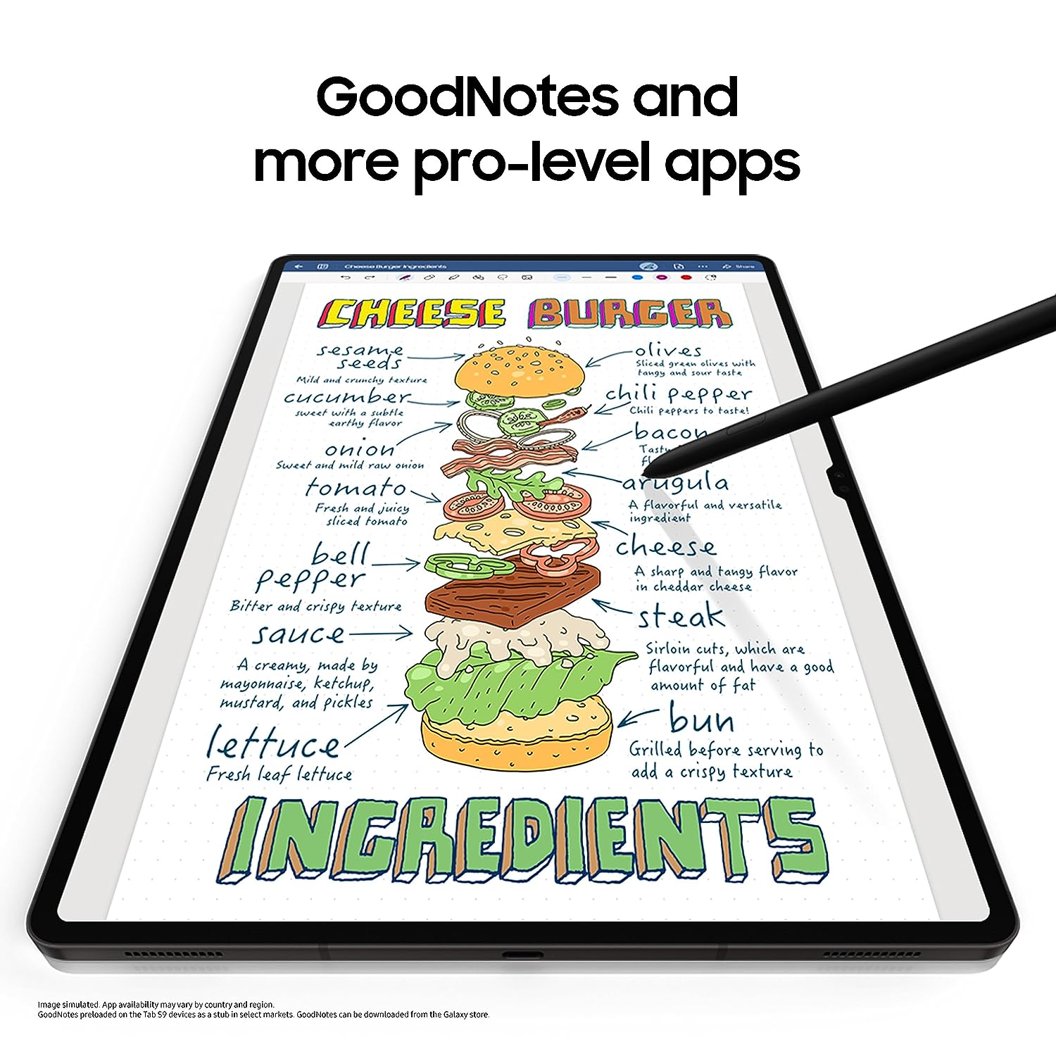 SAMSUNG Galaxy Tab S9 Wi-Fi Android Tablet with Stylus (11 Inch, 8GB RAM, 128GB ROM, Graphite)_13